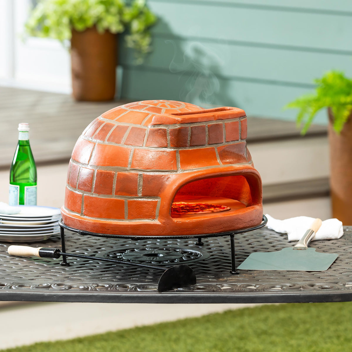 plant pot pizza oven Clay Brick Pizza Oven