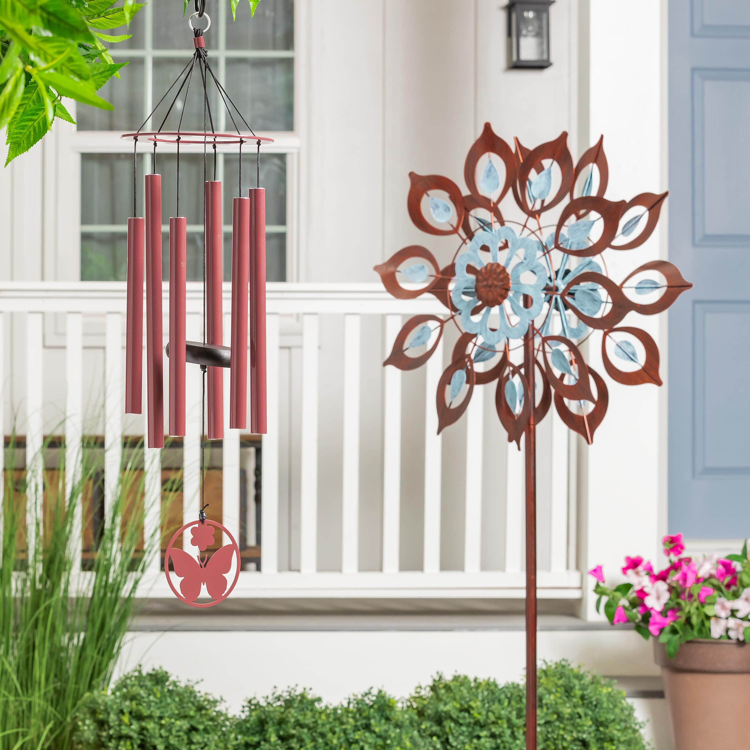Copper Lily Wind Spinner – Plow & Hearth