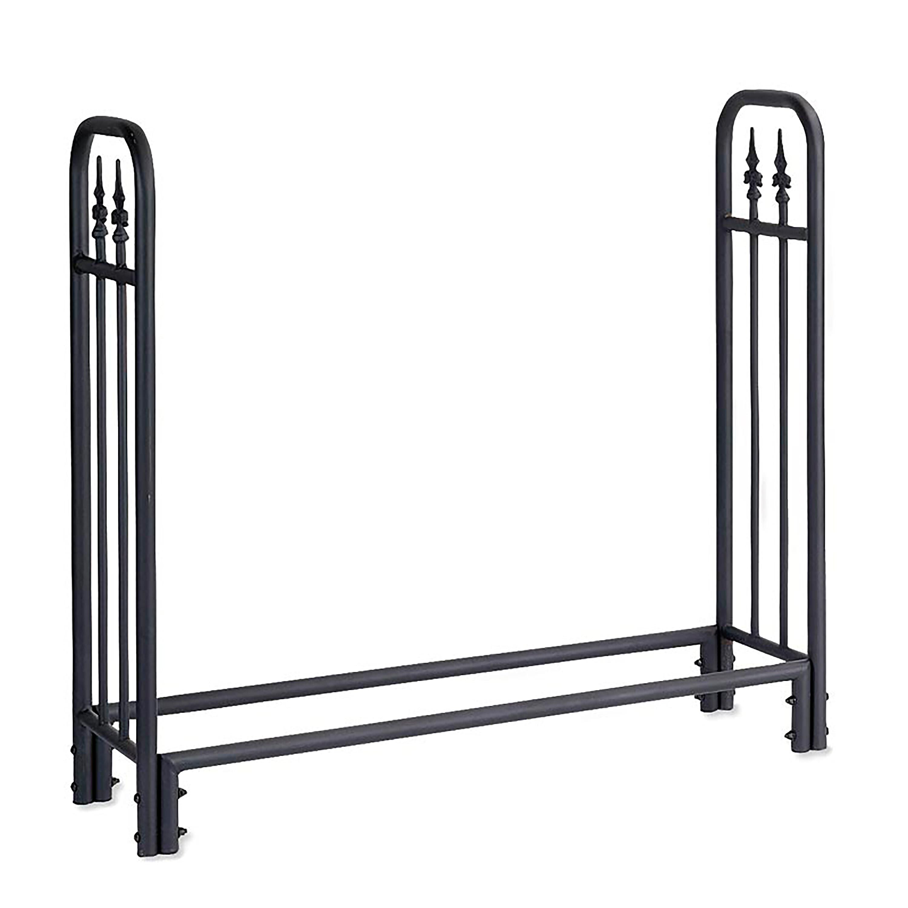 Medium Decorative Heavy-Duty Steel Wood Rack | Plow & Hearth