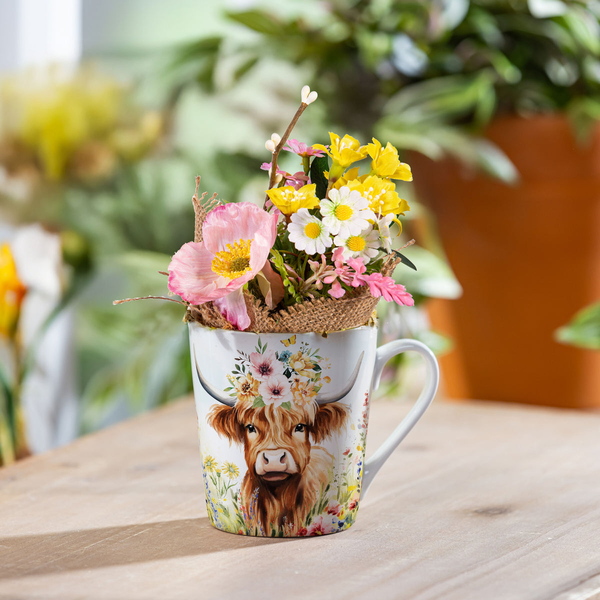 Hillside Pasture Drinkware Gift Set Ceramic Flare Cup and Decor, Farm ...