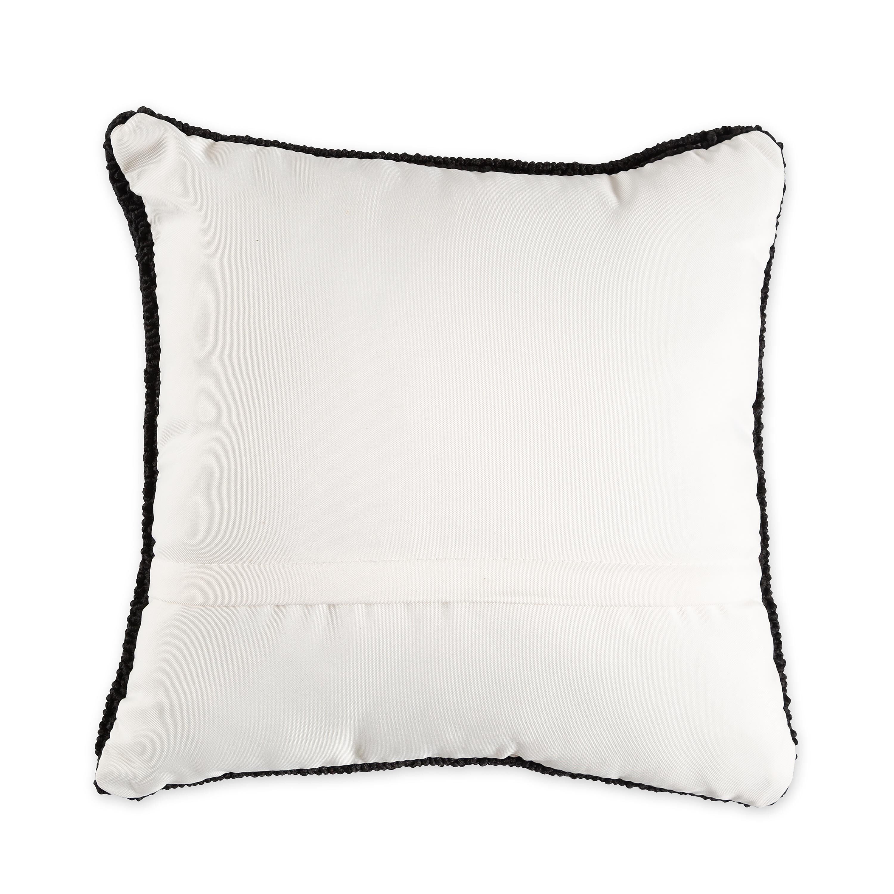 Plow & Hearth Hooked Poinsettia Throw Pillow - Thumbnail 3