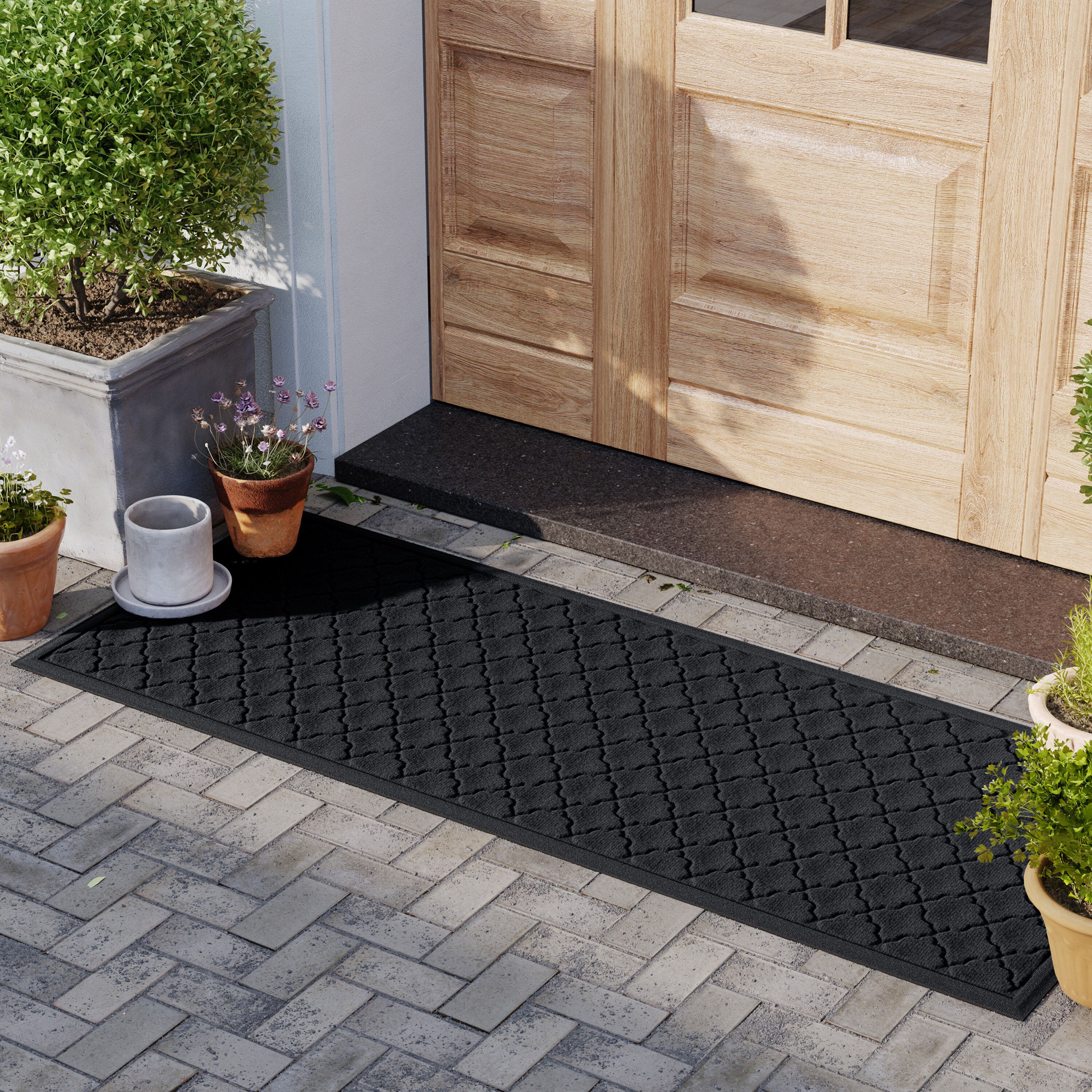 WaterHog® Indoor/Outdoor Geometric Doormat, 22