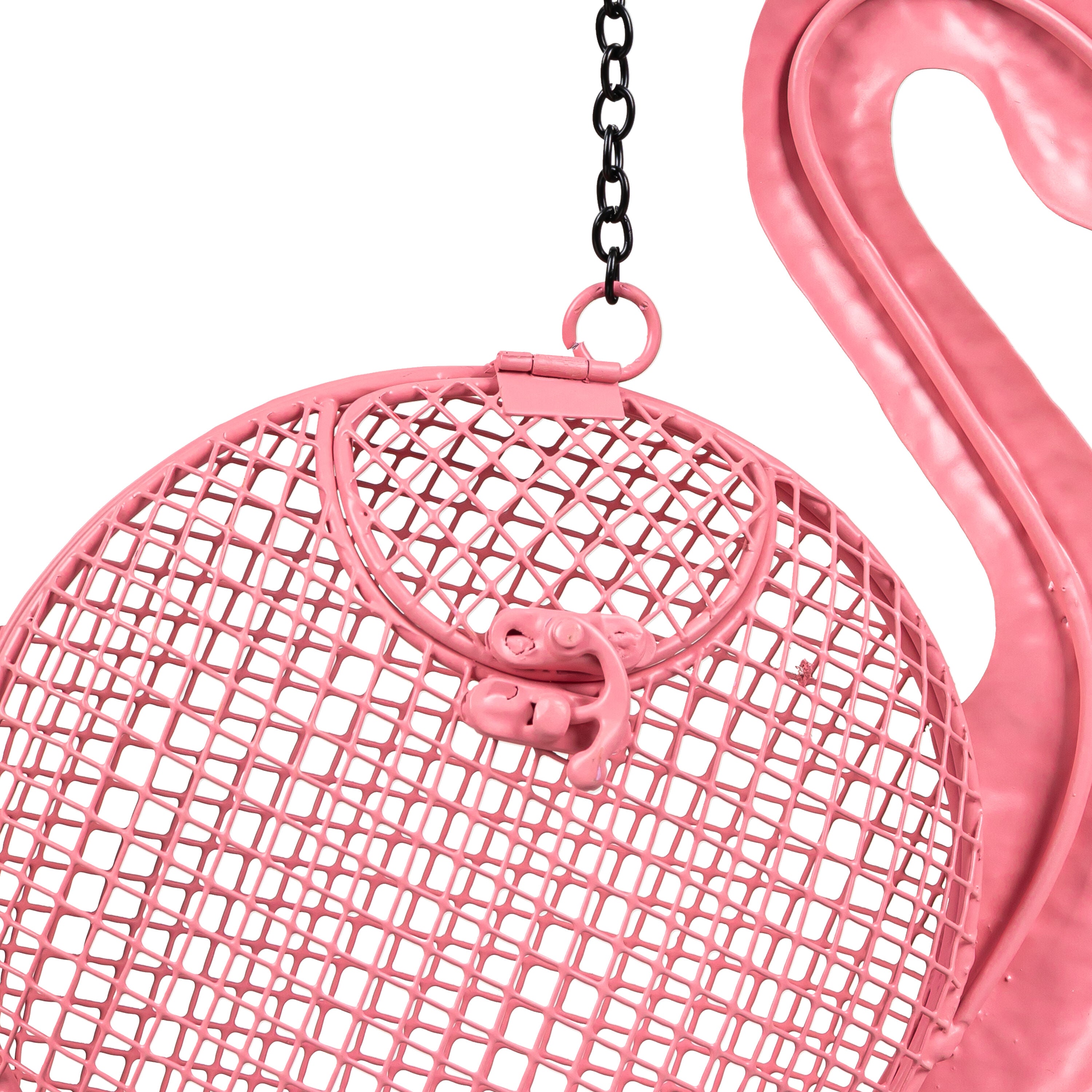 Palm Beach Bird Feeder, Metal Flamingo Seed Feeder – Plow & Hearth