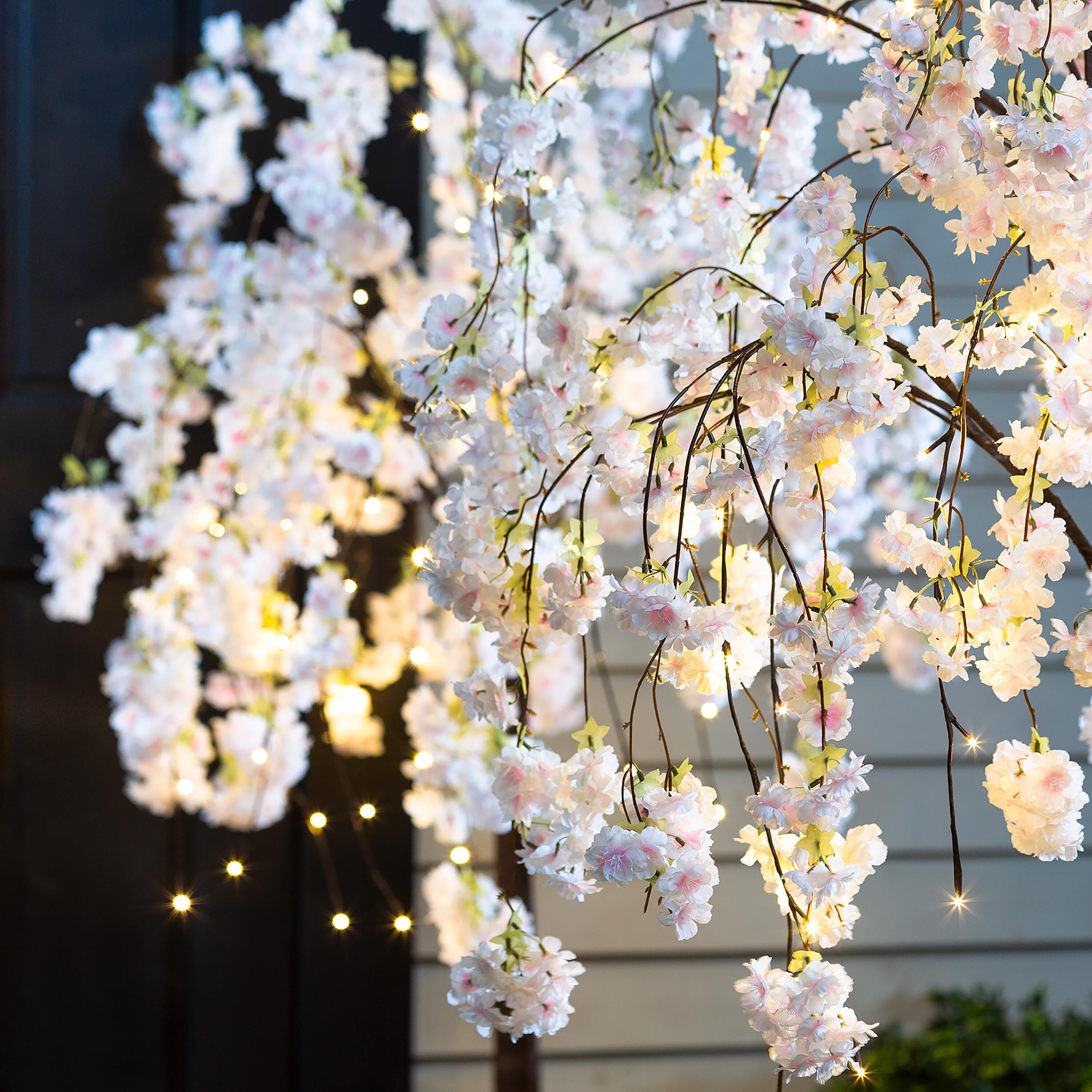 Large Lighted Faux Weeping Cherry Tree, 6'H – Plow & Hearth