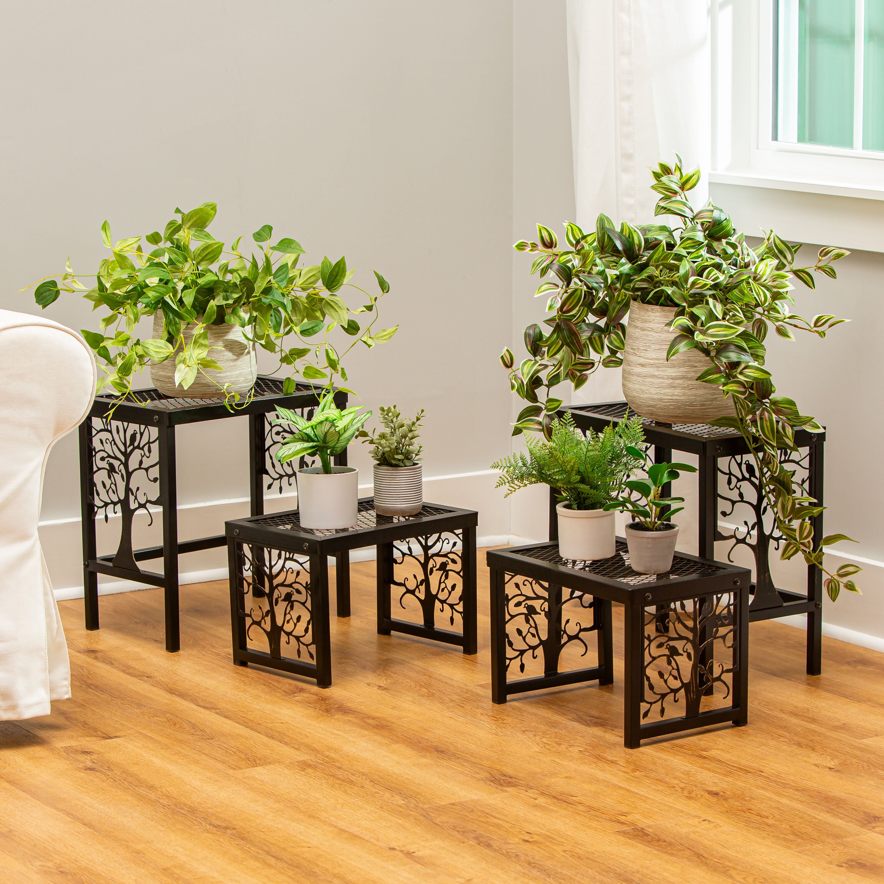 Tree of Life Plant Stand Set of 4 – Plow & Hearth