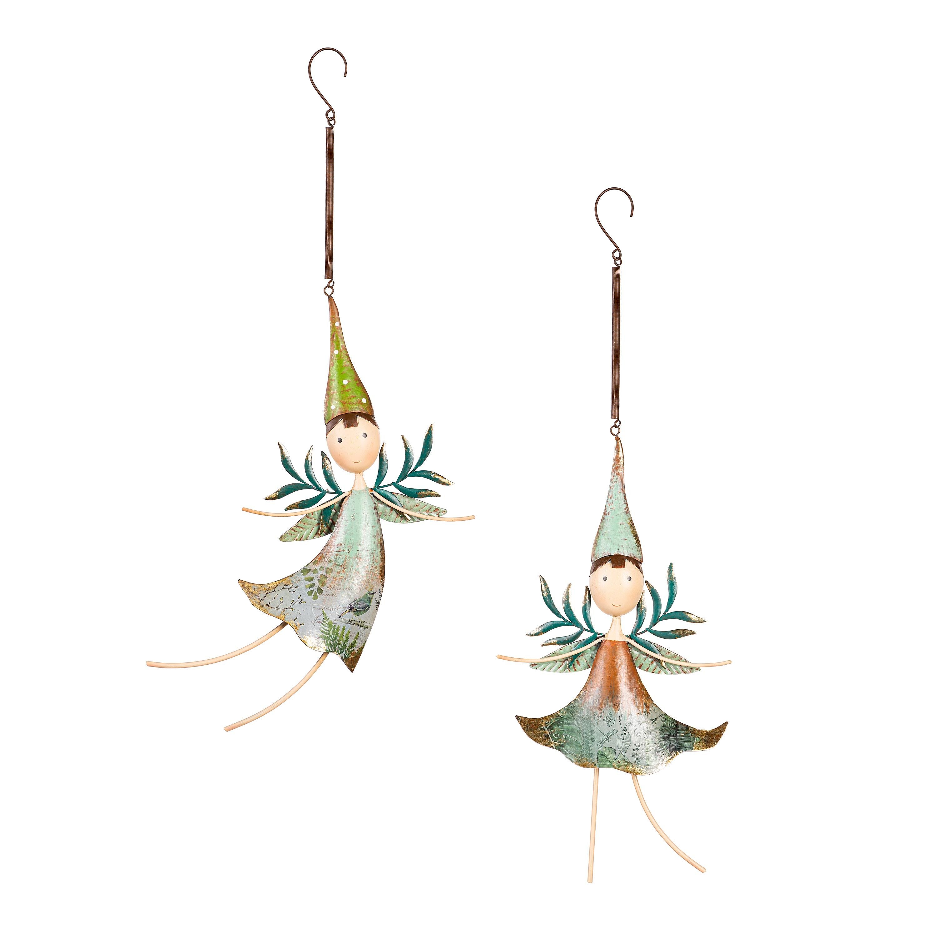 Metal Fairies Hanging Décor, Set of 2 – Plow & Hearth