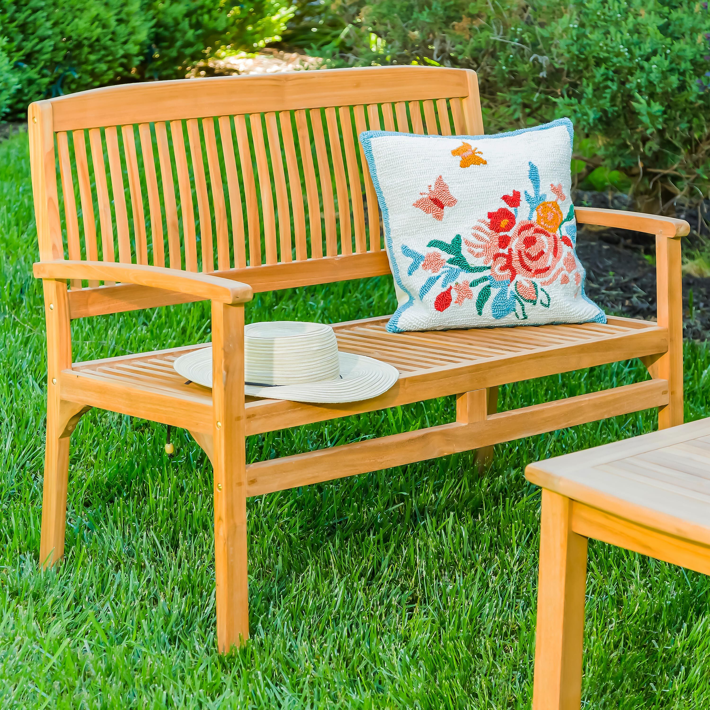 Plow & Hearth Teak Bench