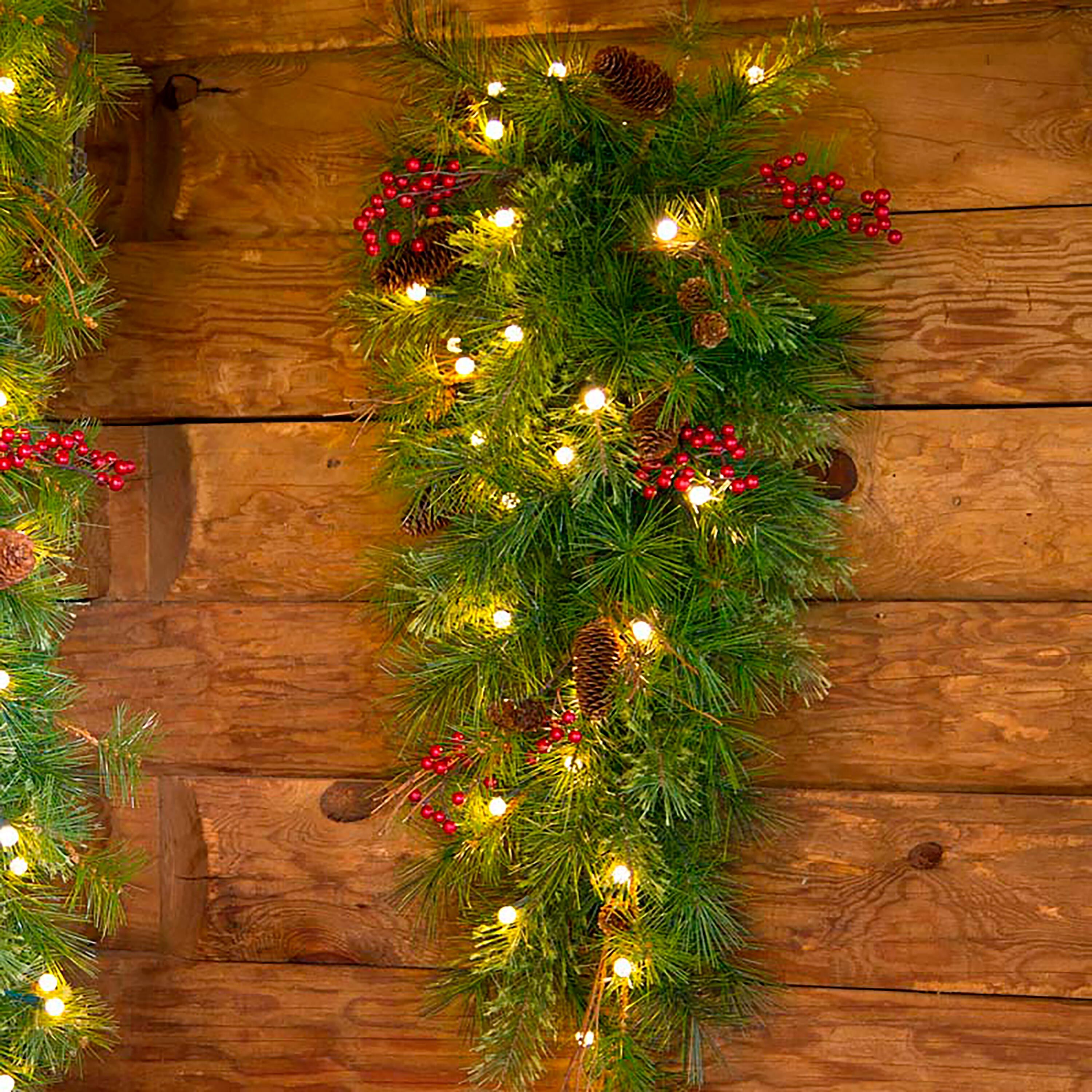 Lighted Holiday Teardrop Swag | Christmas | Plow & Hearth