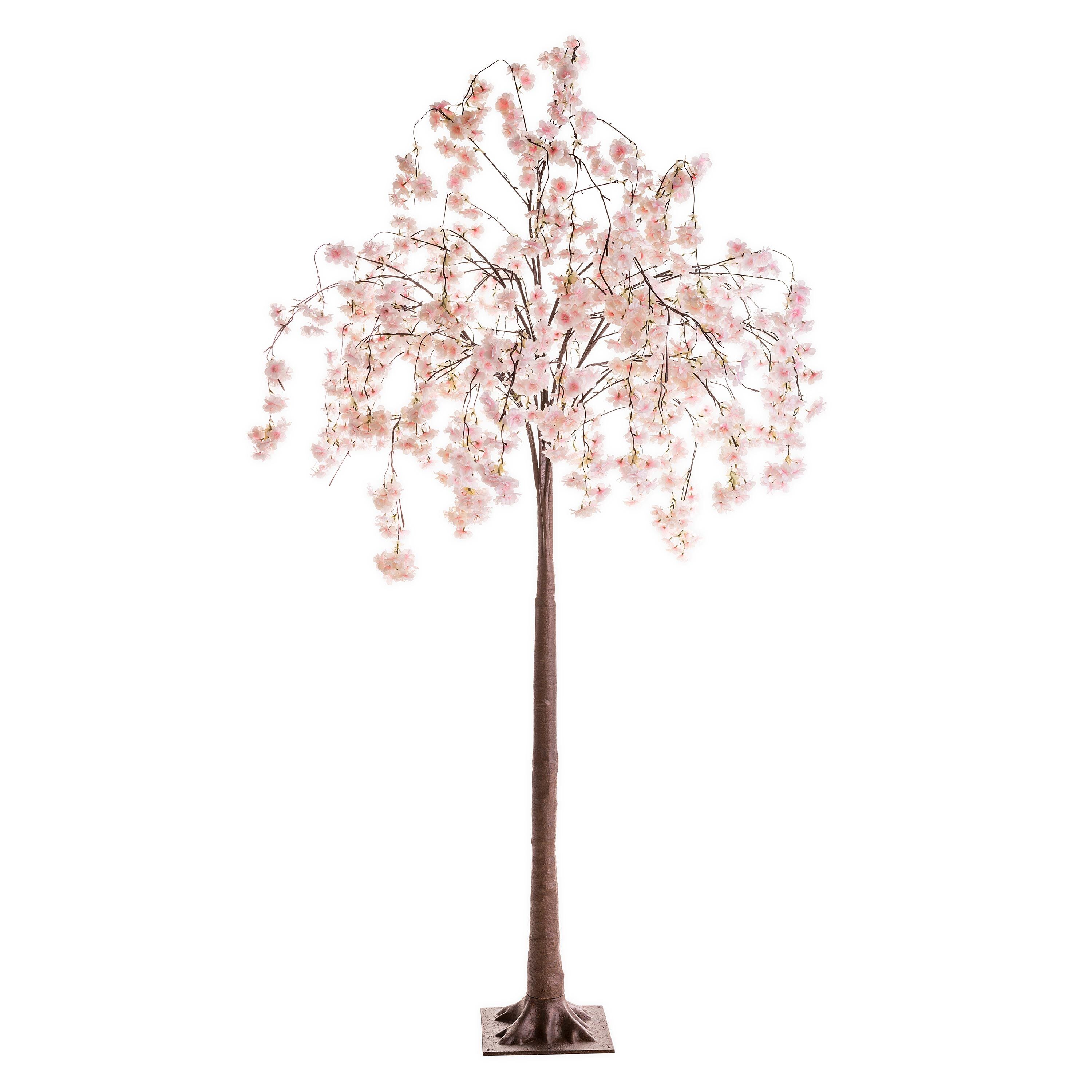 Large Lighted Faux Weeping Cherry Tree, 6'H – Plow & Hearth
