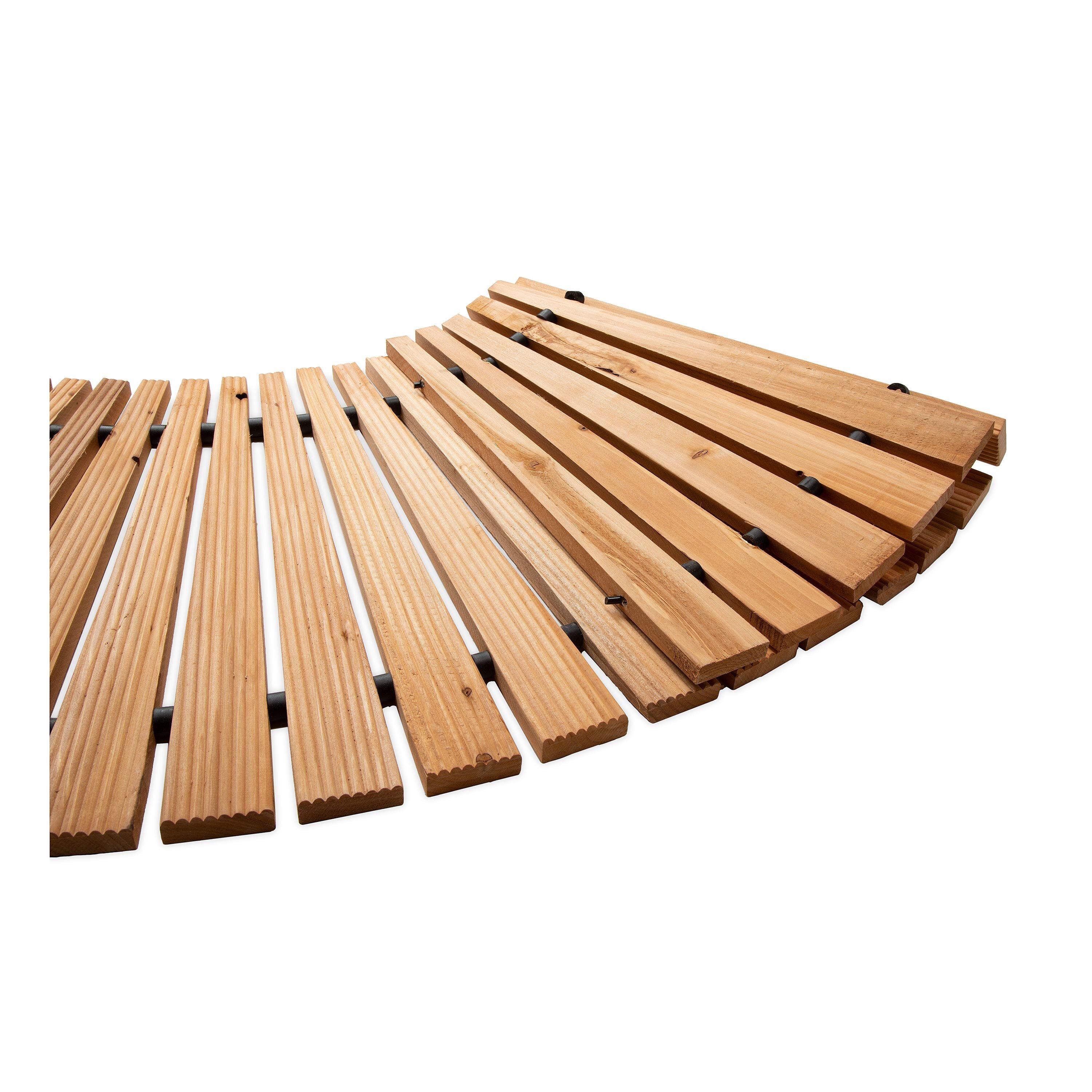 Plow & Hearth Roll-Out Curved Hardwood Pathway - Thumbnail 3