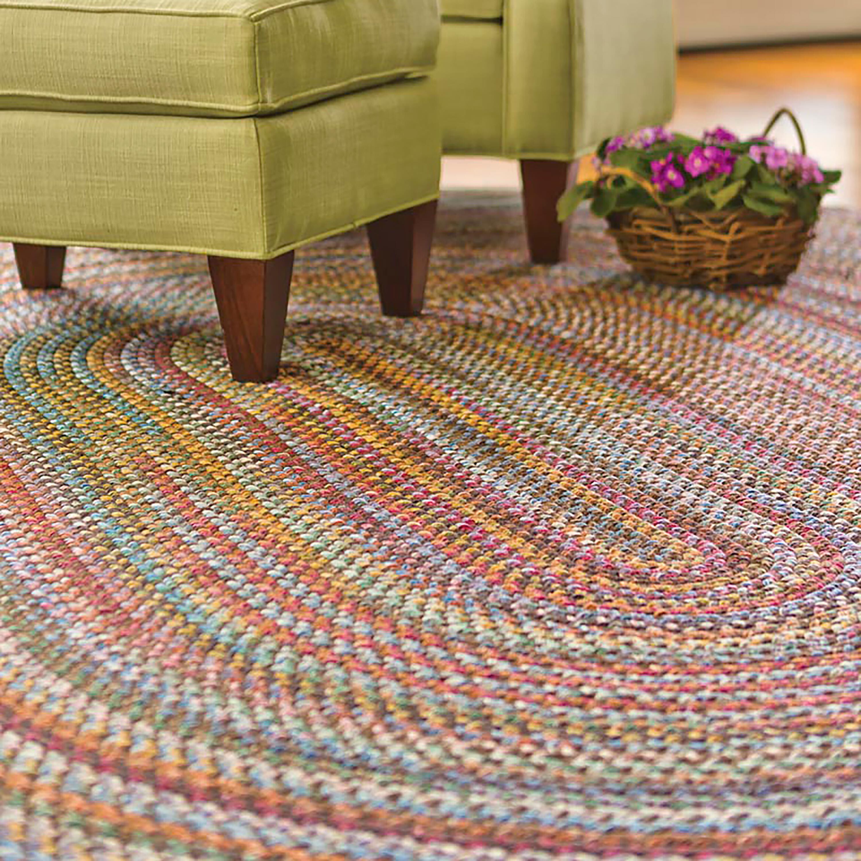 Blue Ridge Wool Braided Rug, 3' x 5' | Plow & Hearth