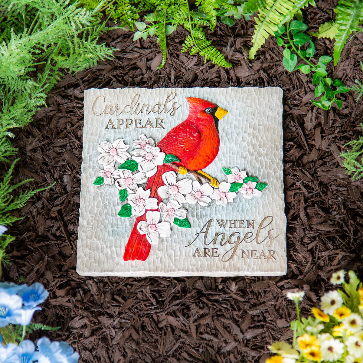 Memorial Garden Stone, Cardinals Appear when Angels are Near, 10.5 