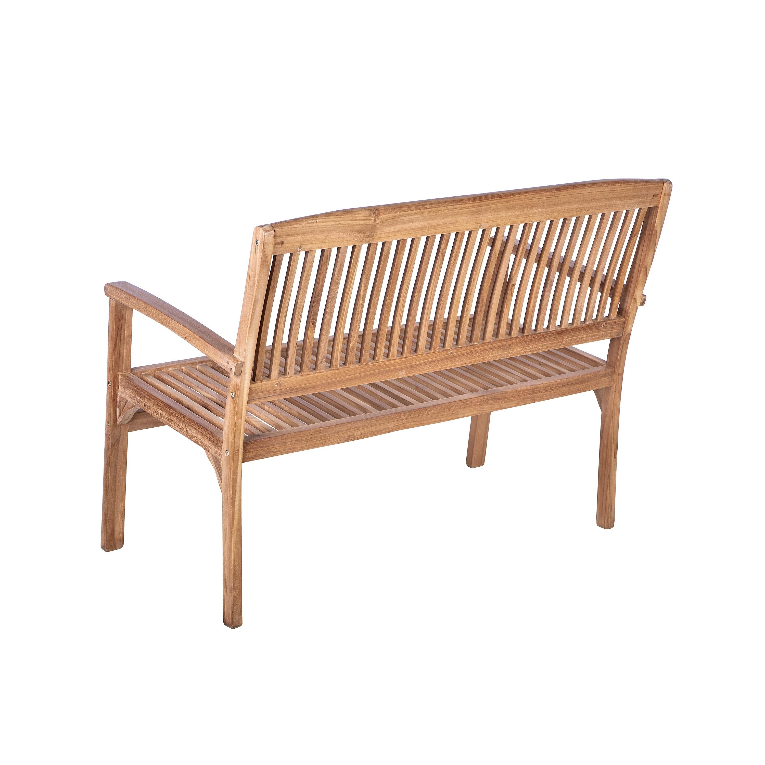Plow & Hearth Teak Bench - Thumbnail 3