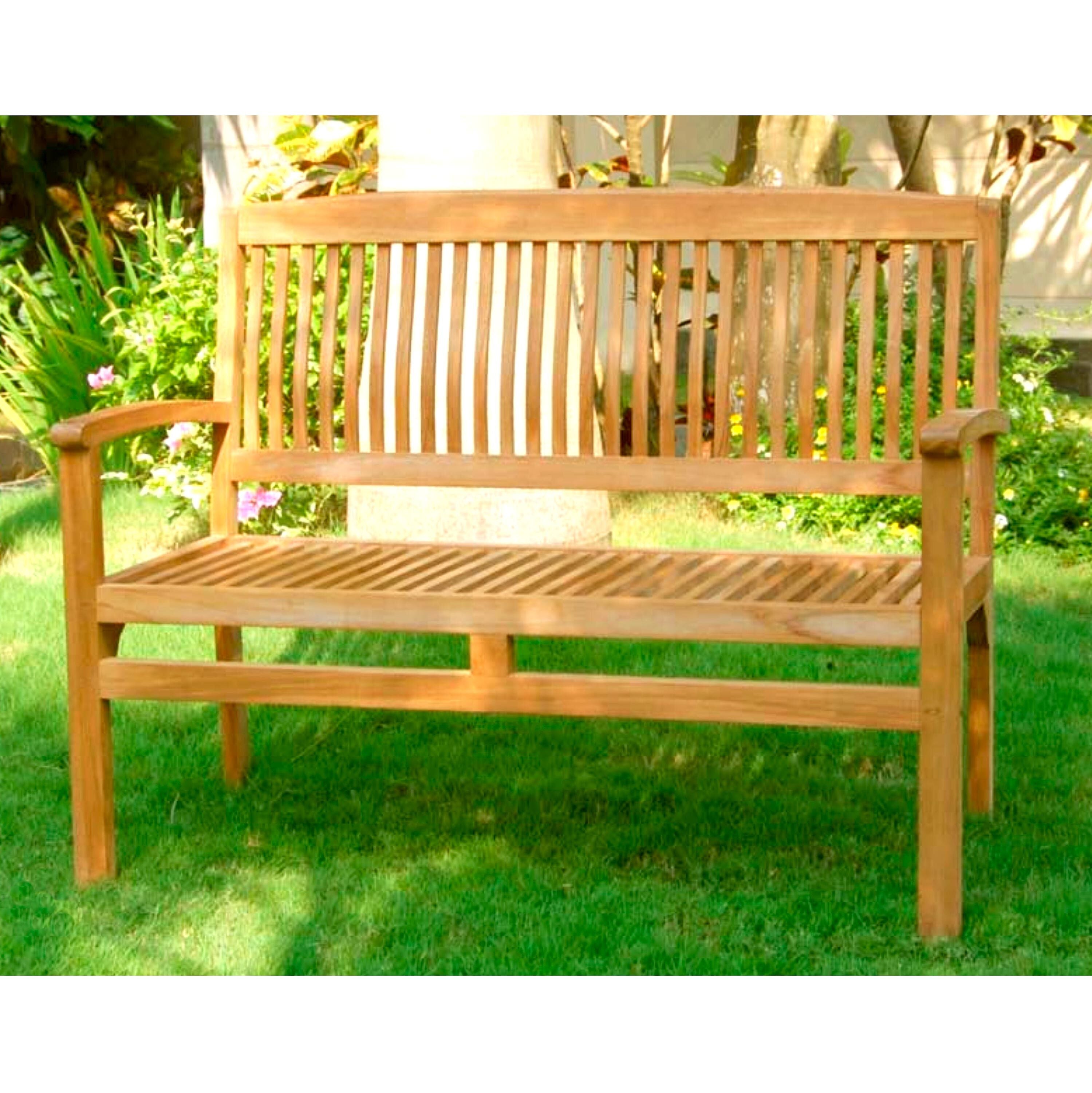 Plow & Hearth Teak Bench - Thumbnail 4
