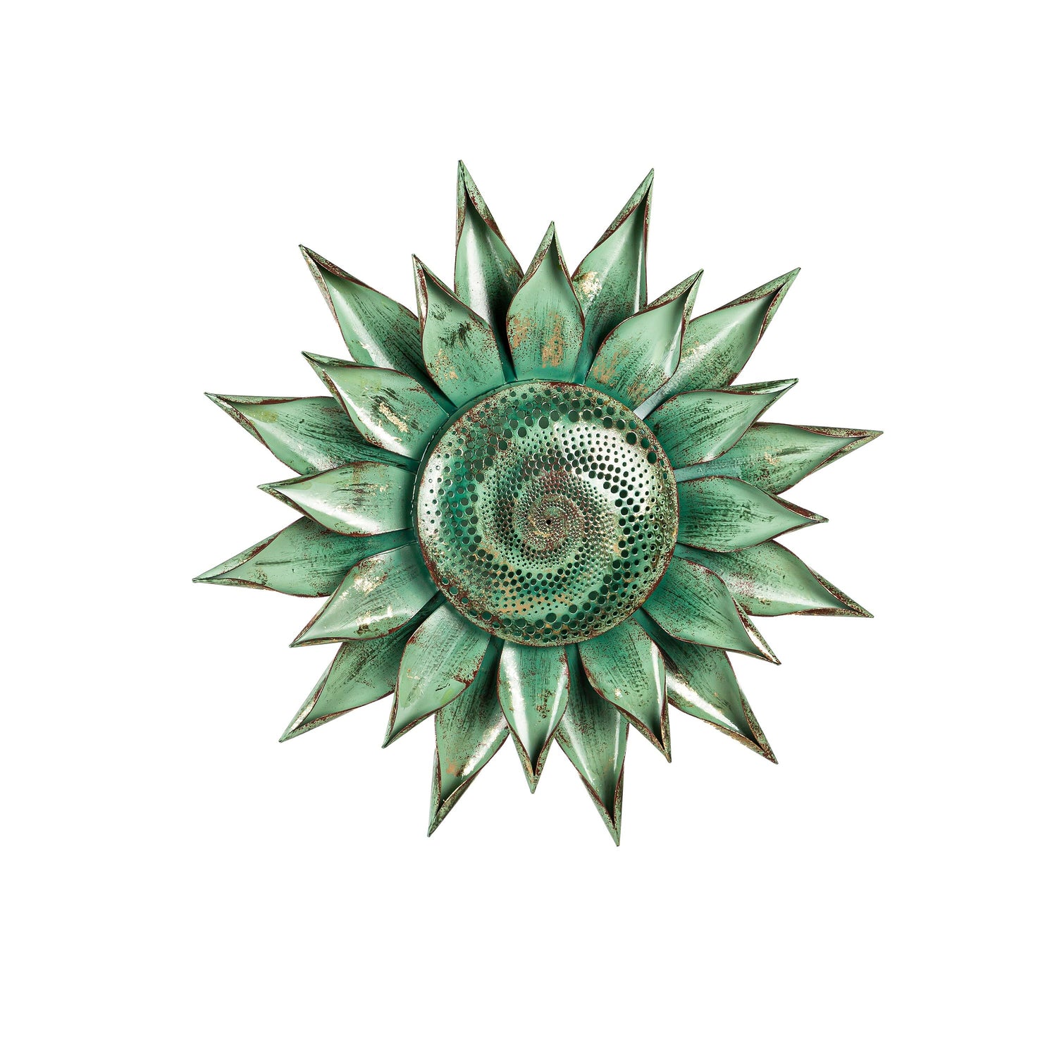 metal succulent wall decor Teal Succulent Distressed Metal Wall Art