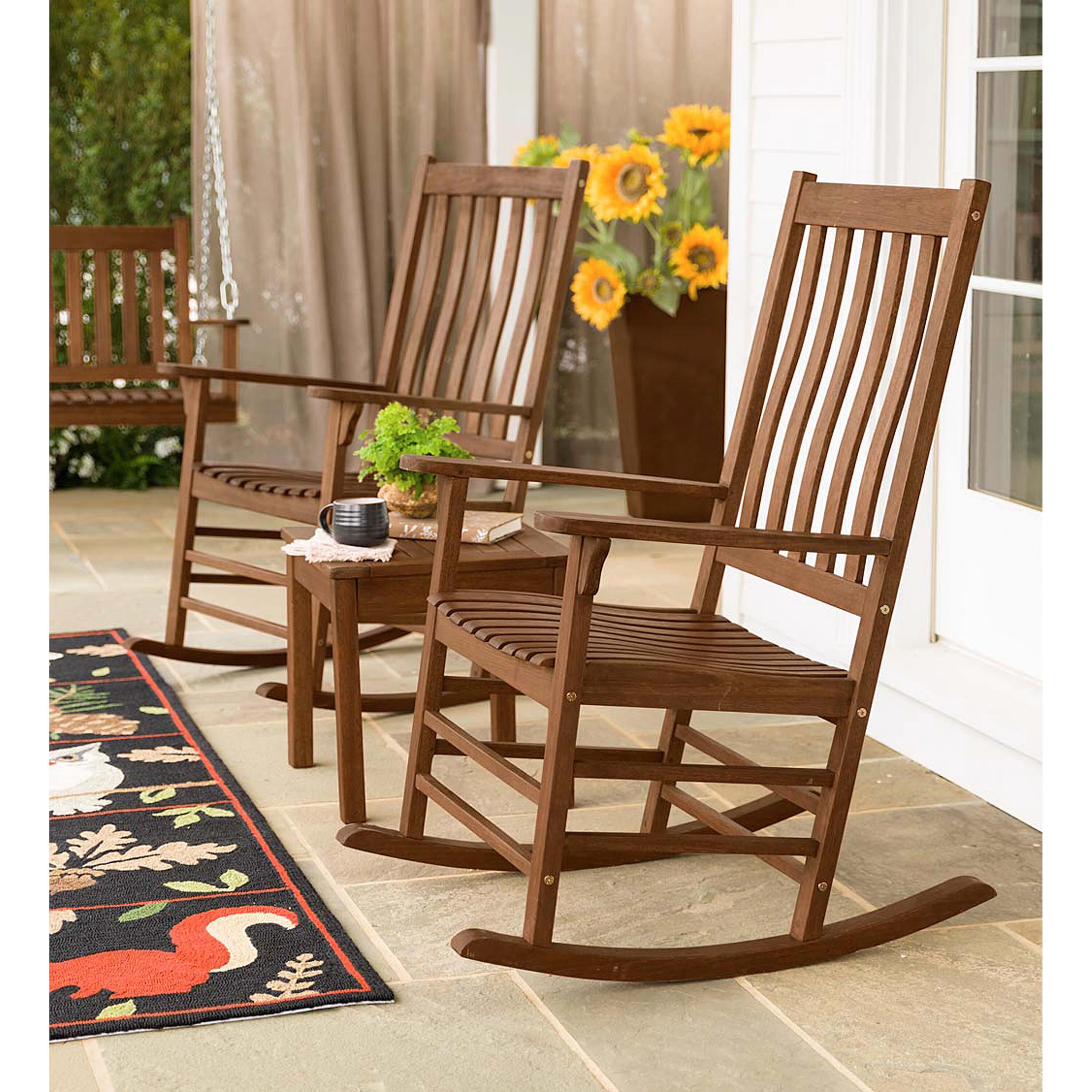 Slatted Wood Rocker | Plow & Hearth