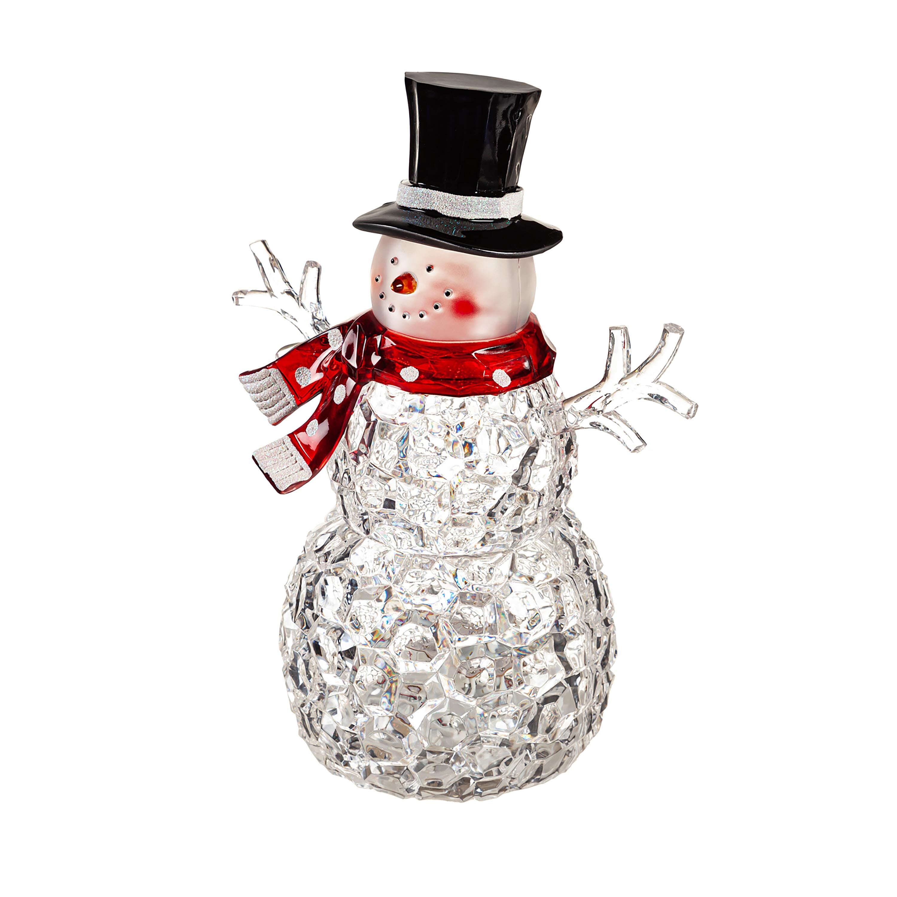 LED Tabletop Snowman – Plow & Hearth