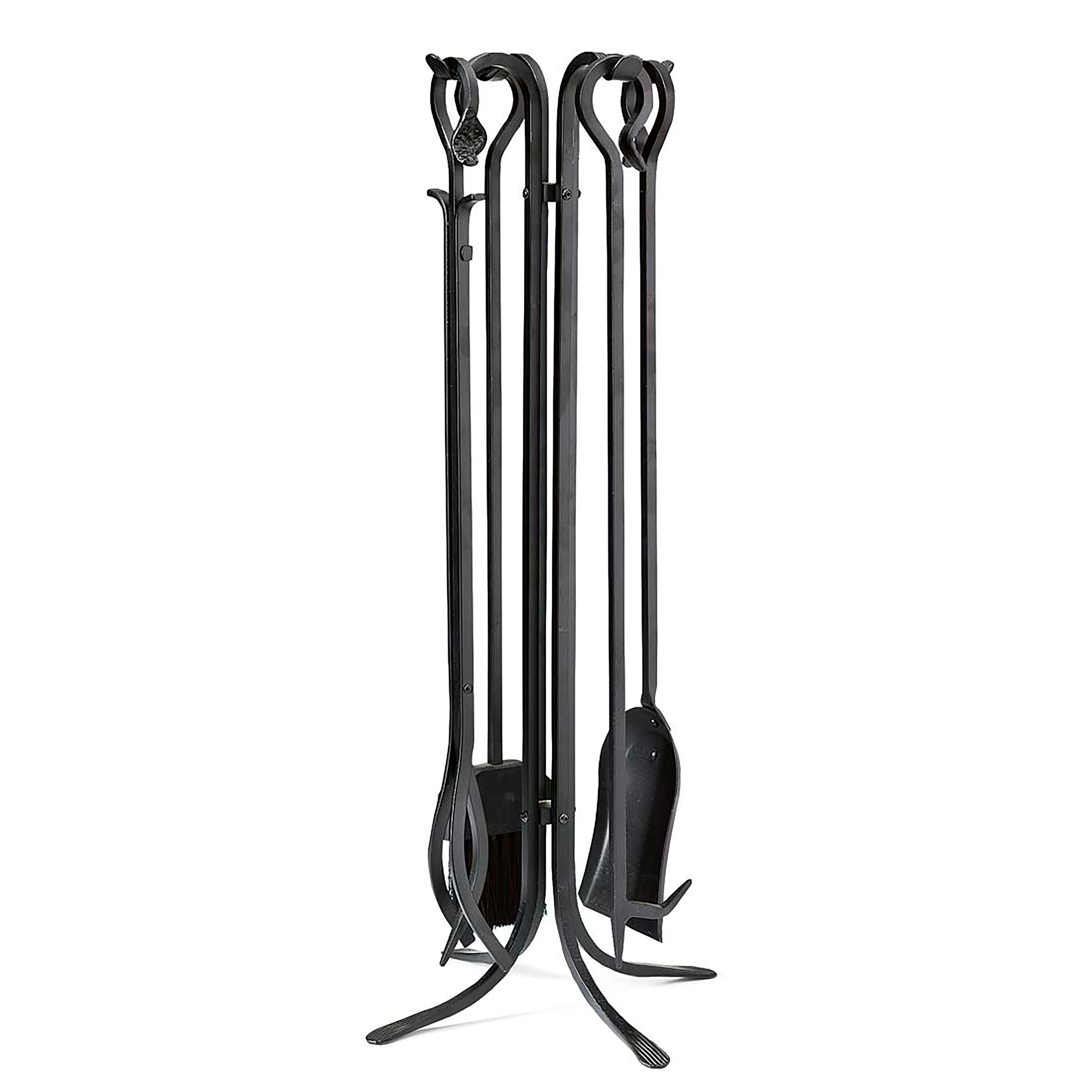 Plow & Hearth Hand Forged Fireplace Tool Set - Thumbnail 4