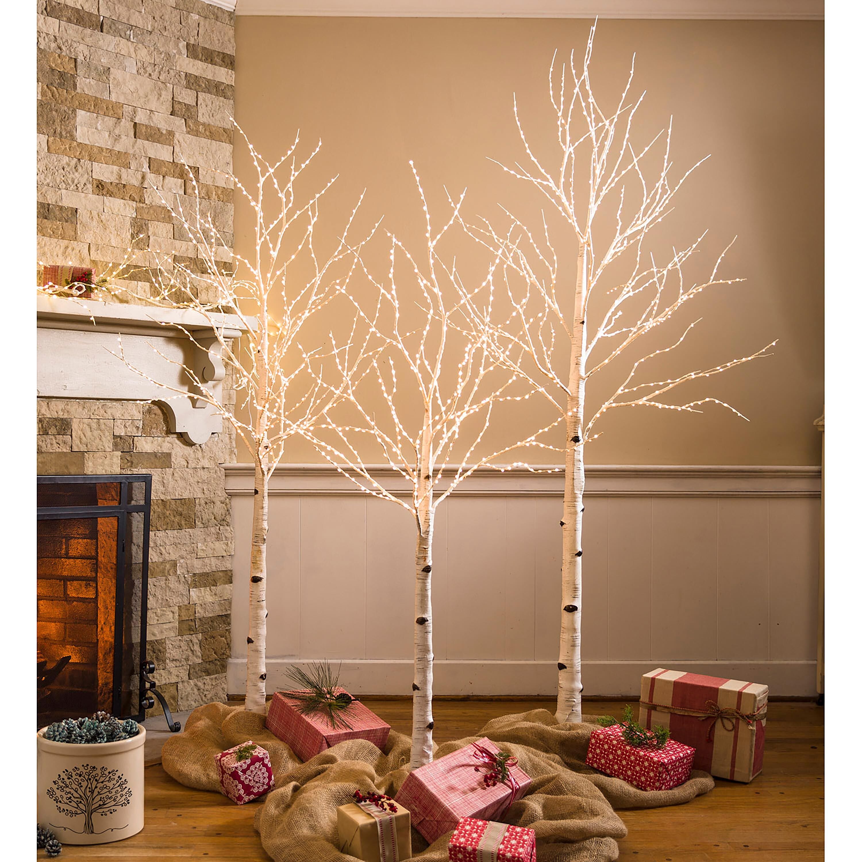 Extra Large Indoor/Outdoor Birch Tree with 750 Warm White Lights