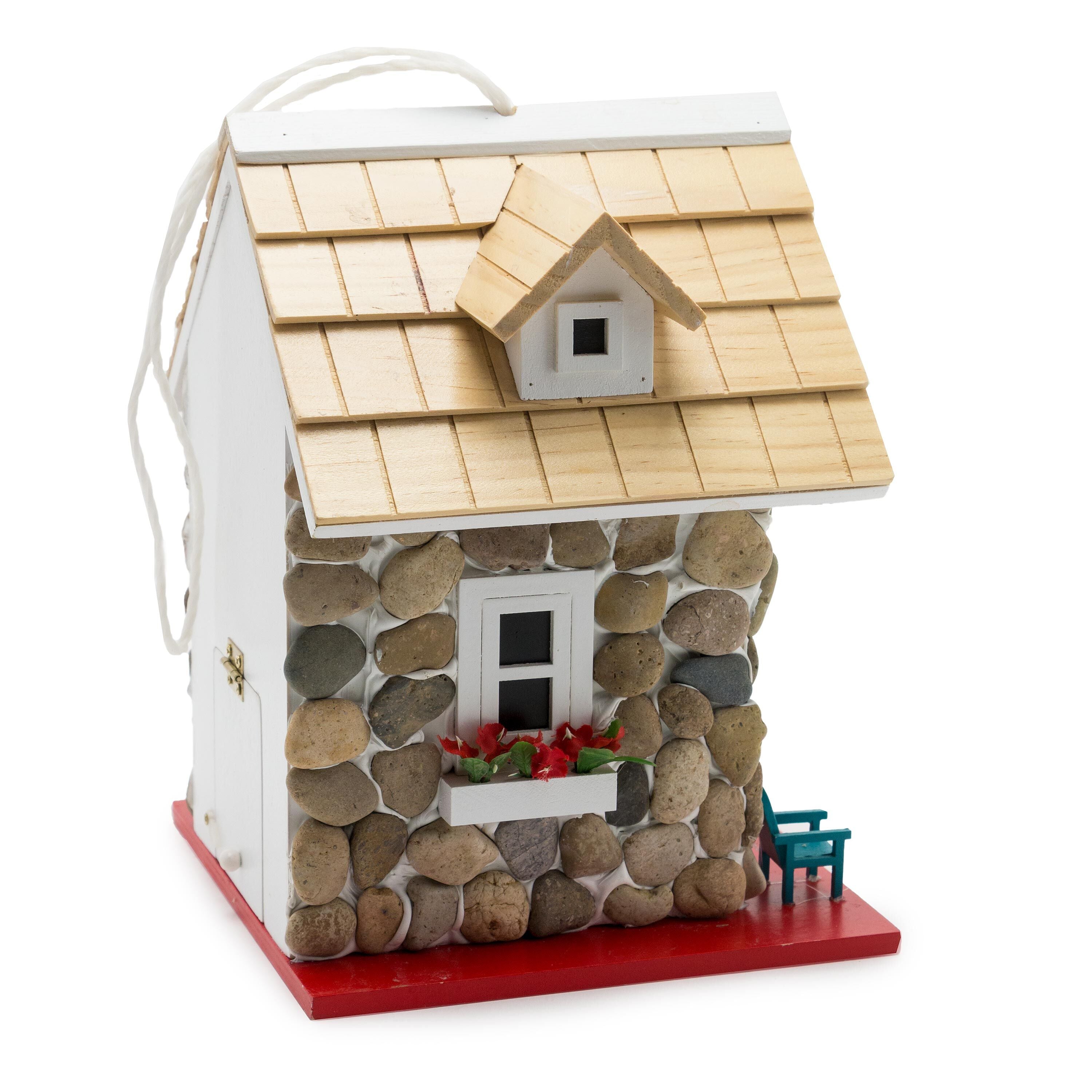 Plow & Hearth Stone Cottage Birdhouse - Thumbnail 4