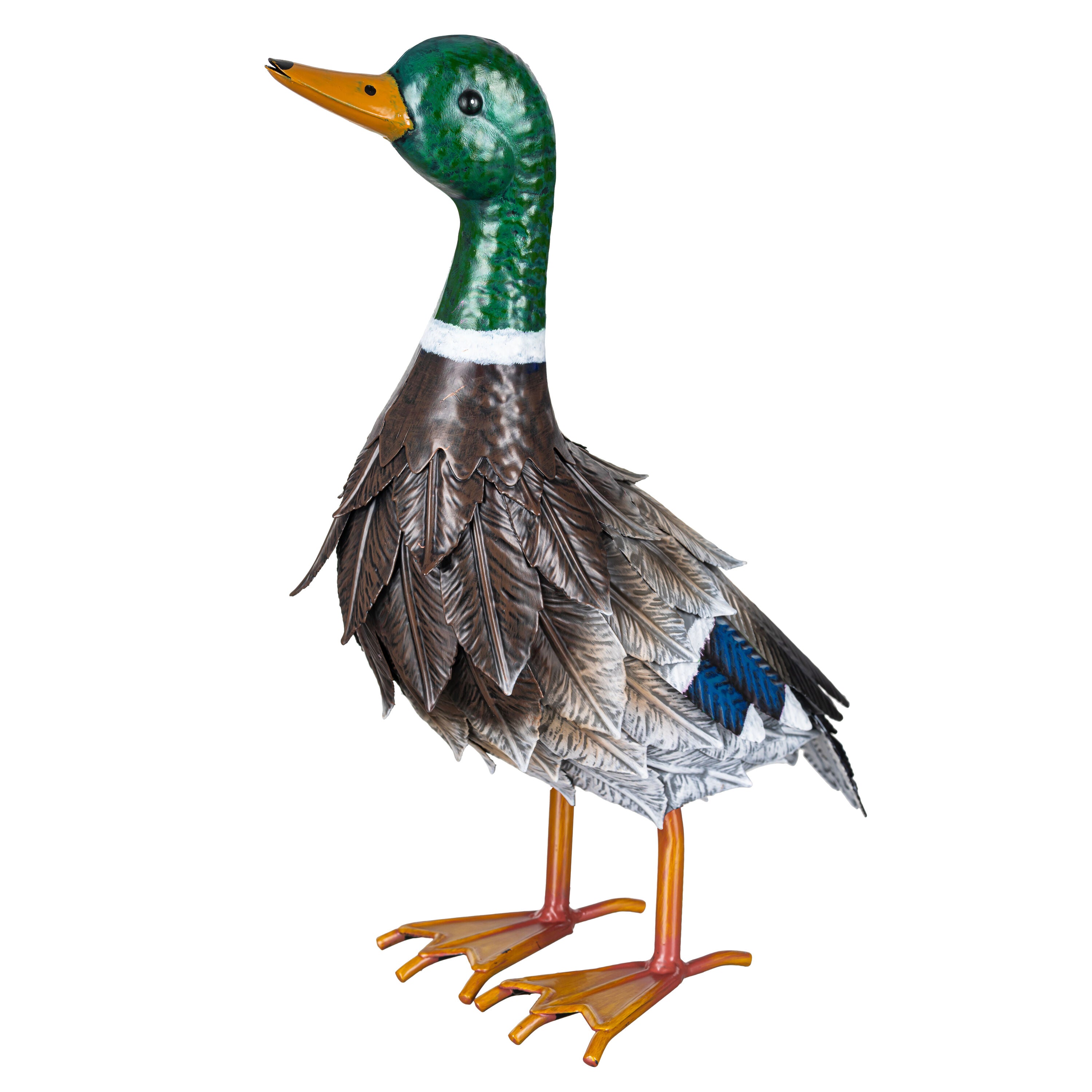 Metal duck decor. 15.8