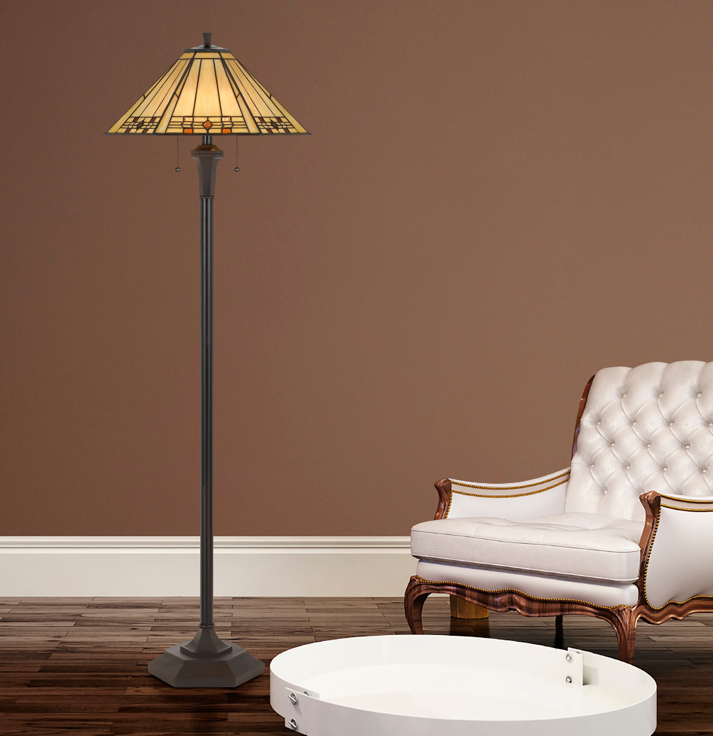 Prarie Glow Tiffany Floor Lamp – Plow & Hearth