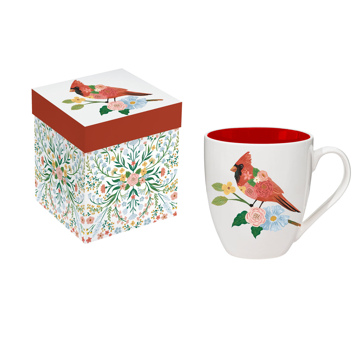 Cottage Garden Coffee Cup Ceramic Cup O' Java, Cardinal, 17oz, Gift Bo ...