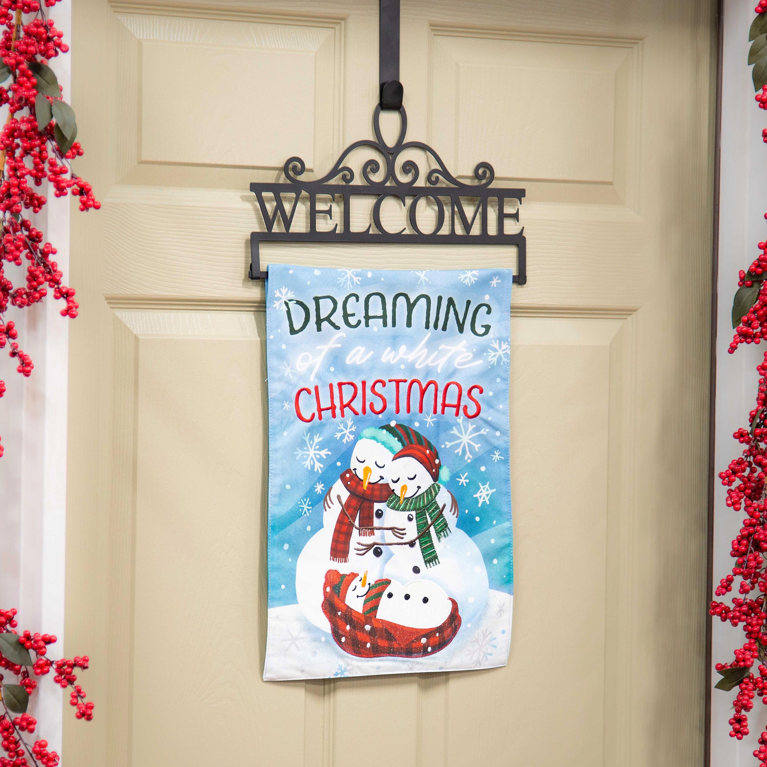 Evergreen Garden Flag Door Hanger - Thumbnail 3