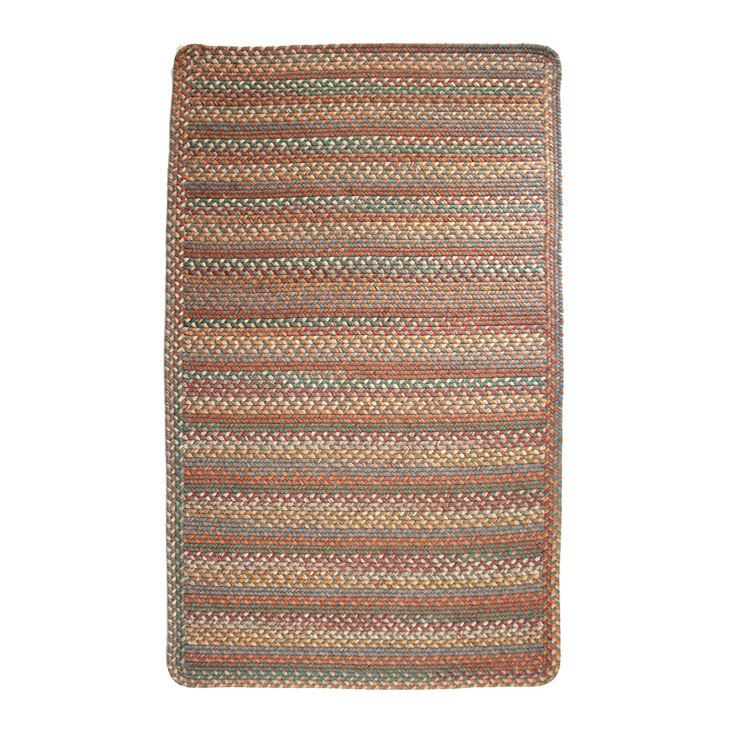 Blue Ridge Rectangle Wool Braided Rug, 5' x 8' | Plow & Hearth
