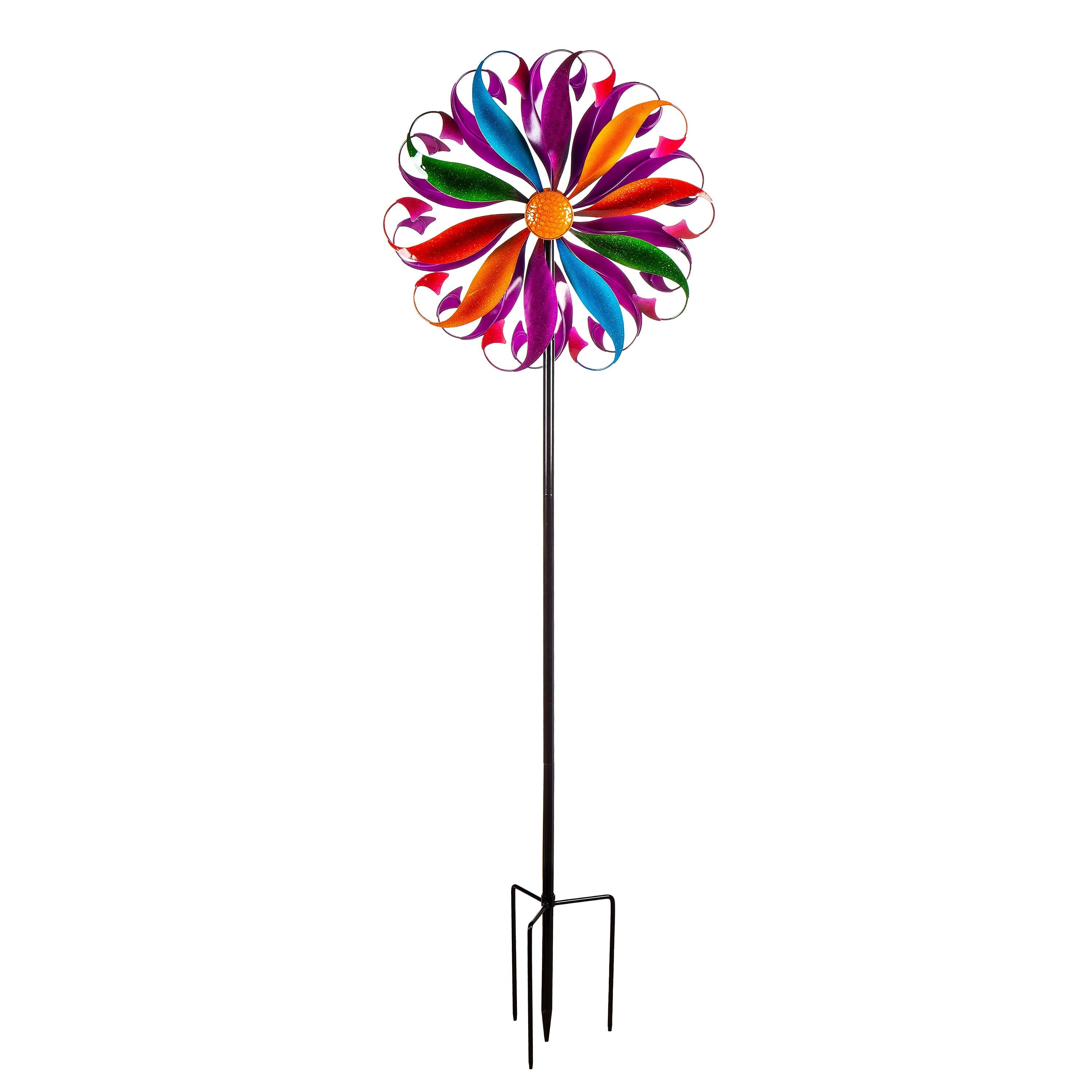 Colorful Mermaid Tail Metal Wind Spinner – Plow & Hearth