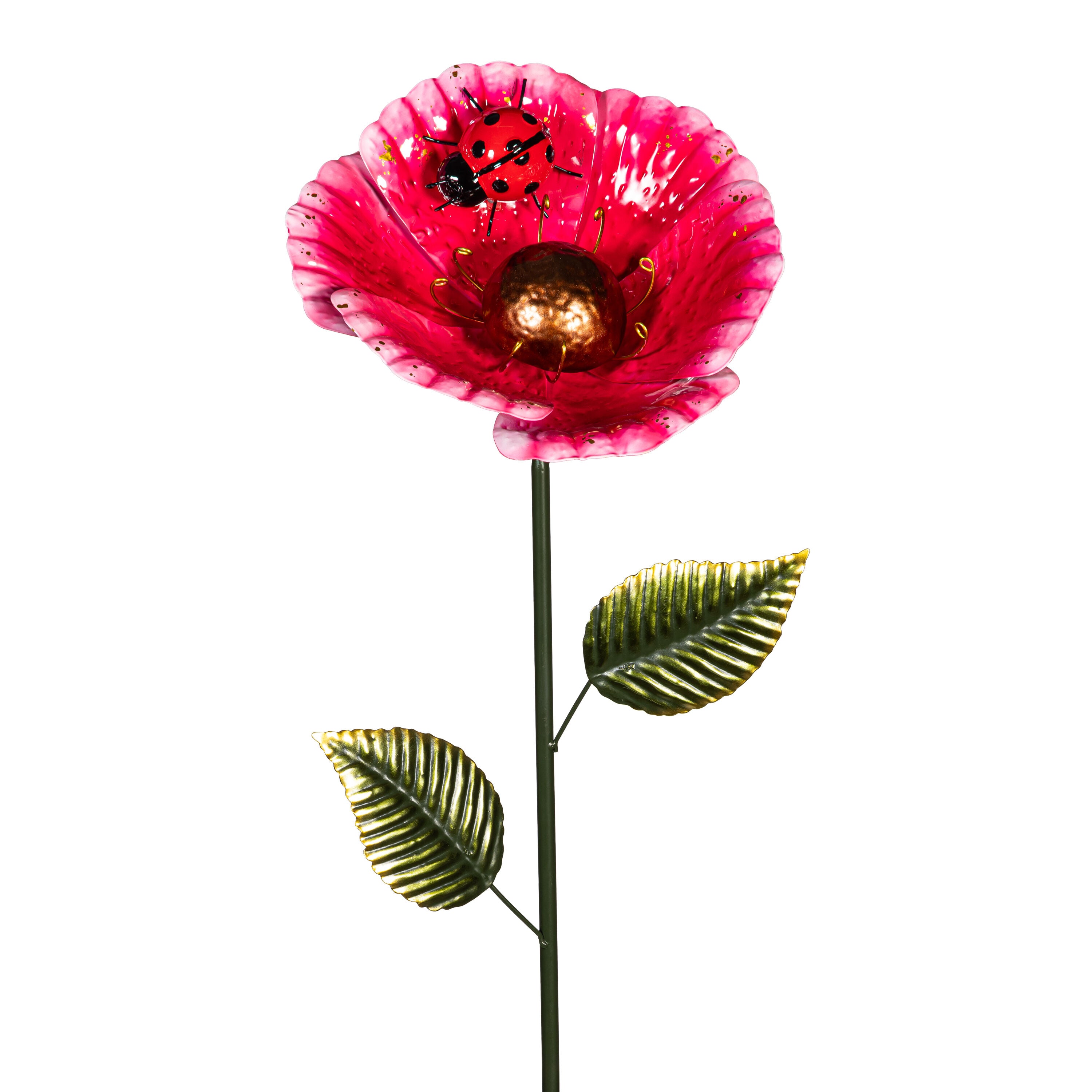 Metal Garden Stake with Ladybug – Plow & Hearth