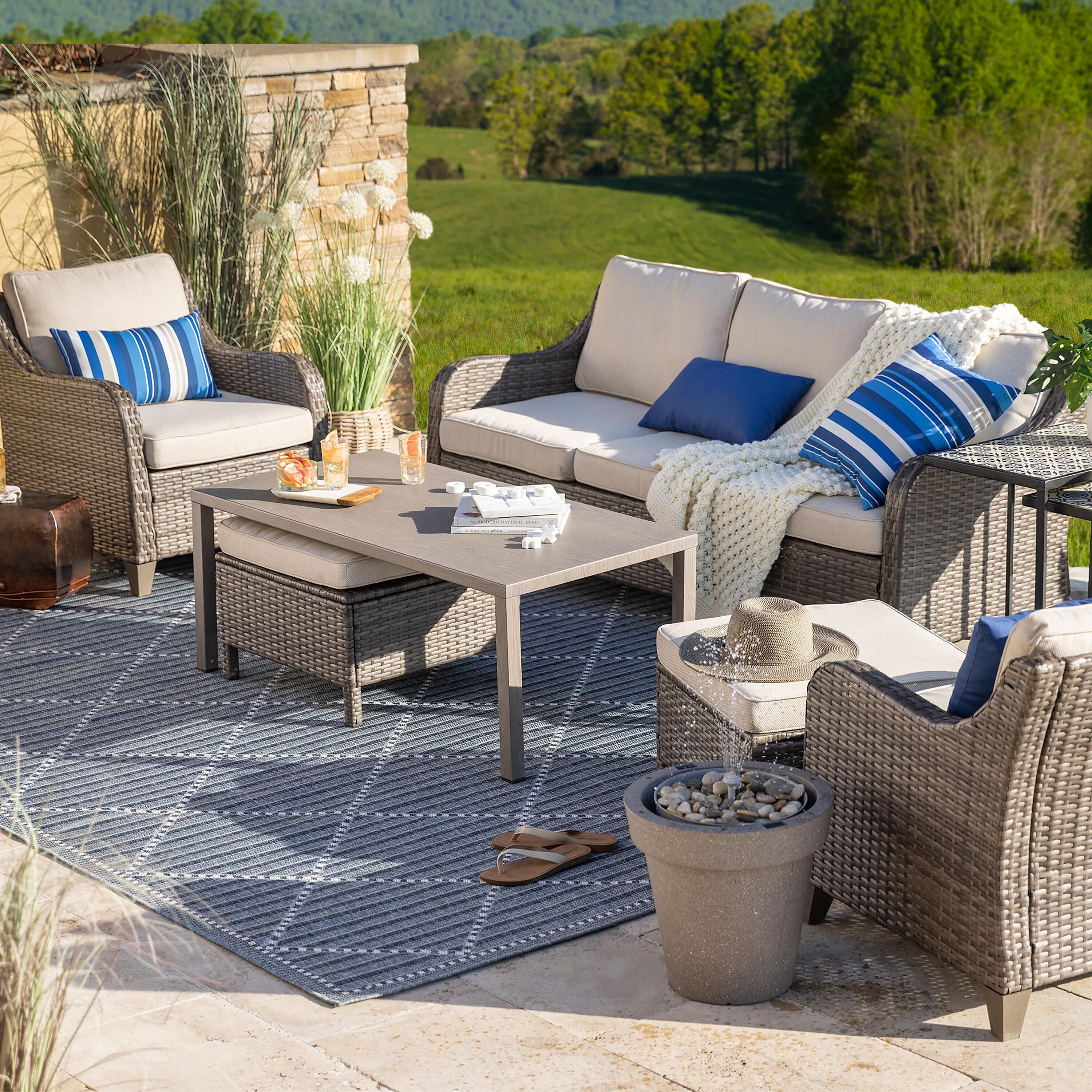 Plow & Hearth Montross Seating Set - Thumbnail 2