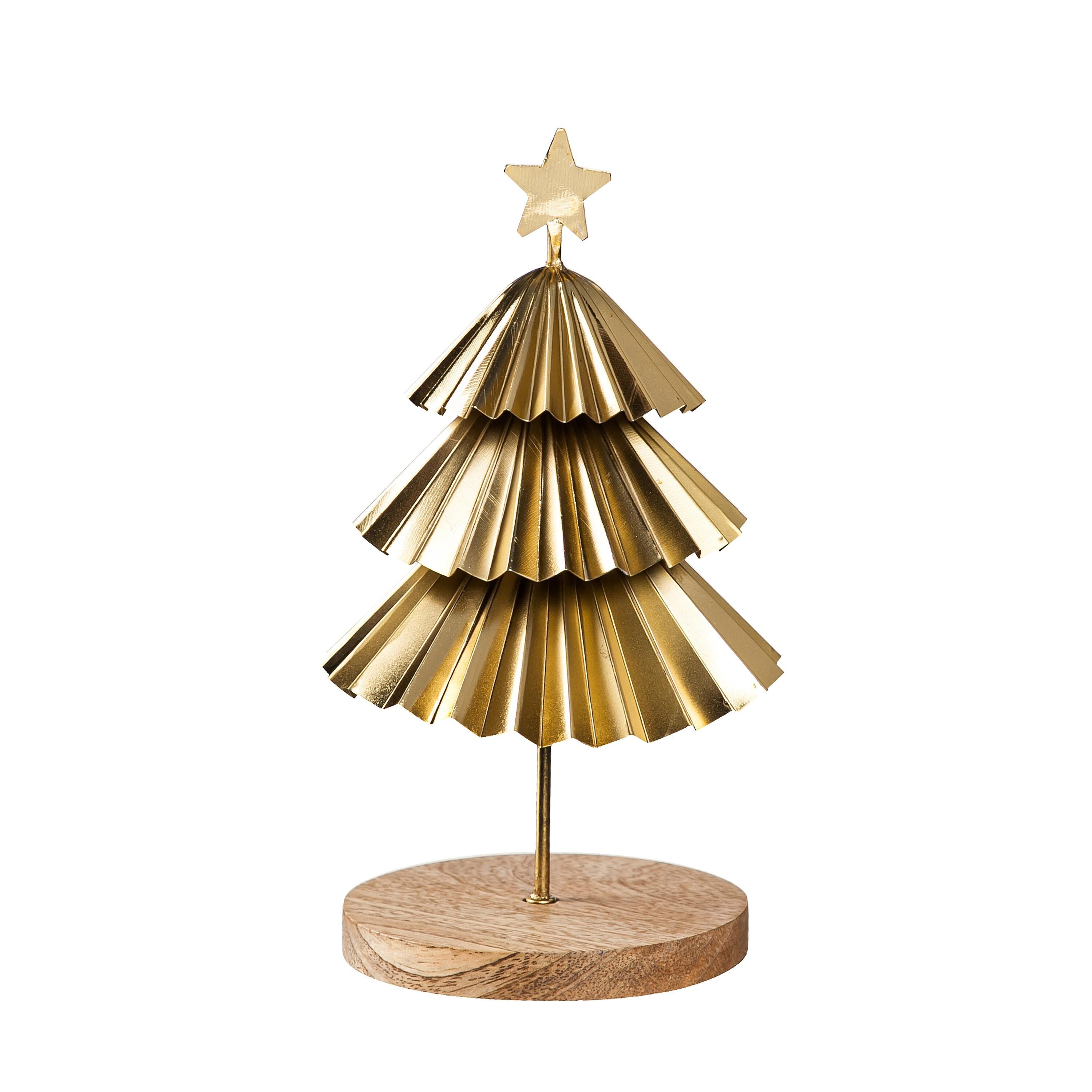 Gold Tiered Christmas Trees, Set of 2 – Plow & Hearth