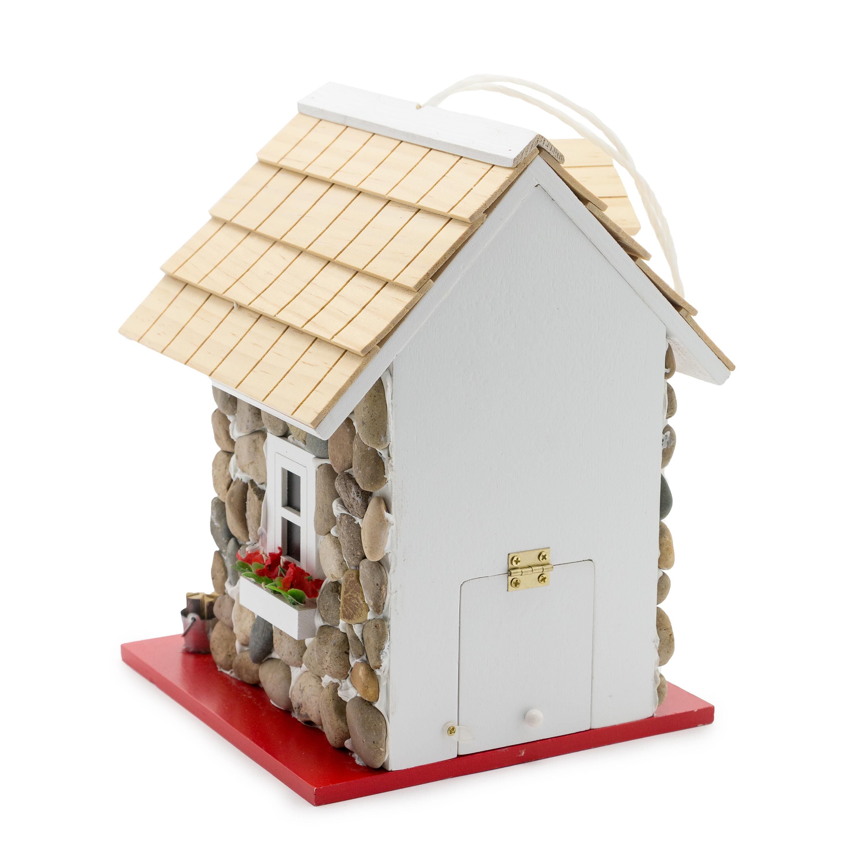 Plow & Hearth Stone Cottage Birdhouse - Thumbnail 2