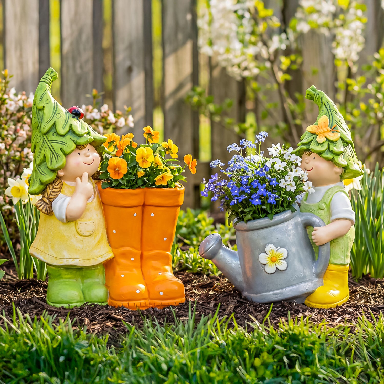 dulwich pot and plant garden Garden Friends Children Planters, Set of 2
