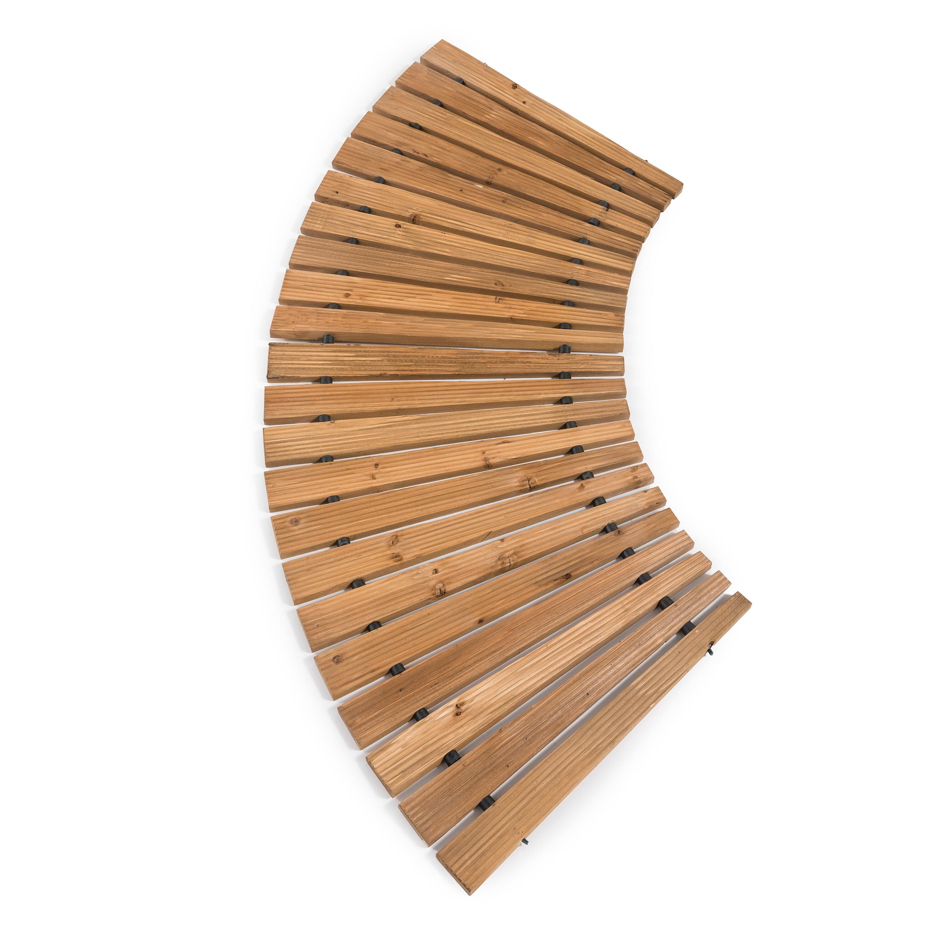 Plow & Hearth Roll-Out Curved Hardwood Pathway - Thumbnail 5