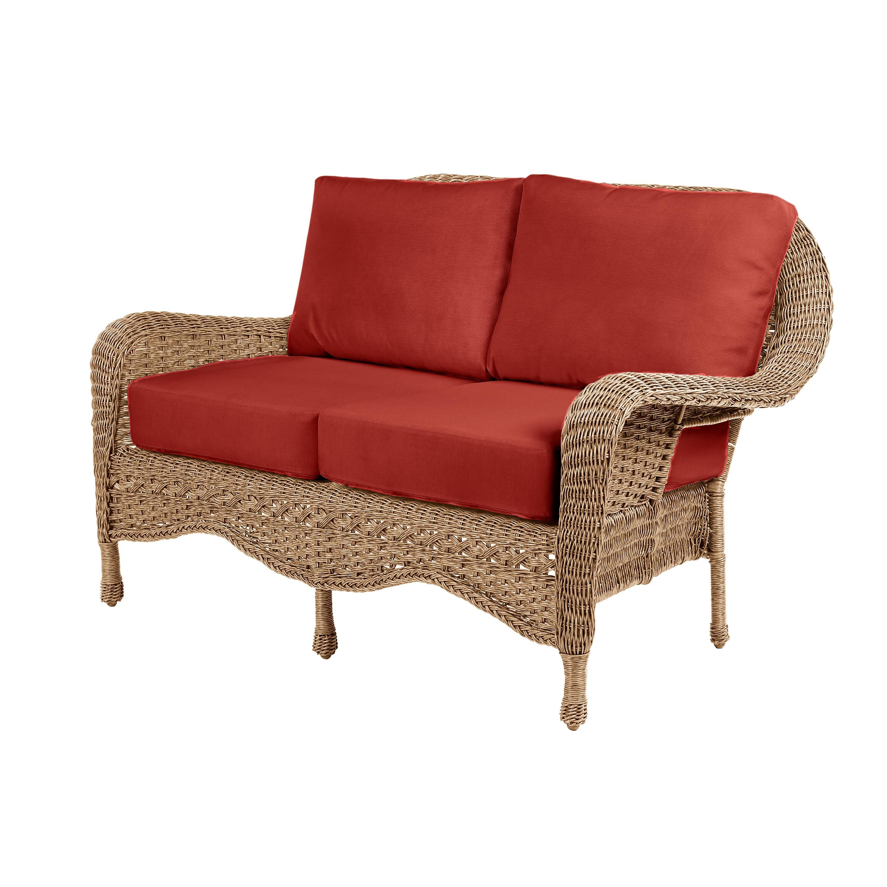 Prospect Hill Outdoor Wicker Deep Seating Love Seat w/Cushions