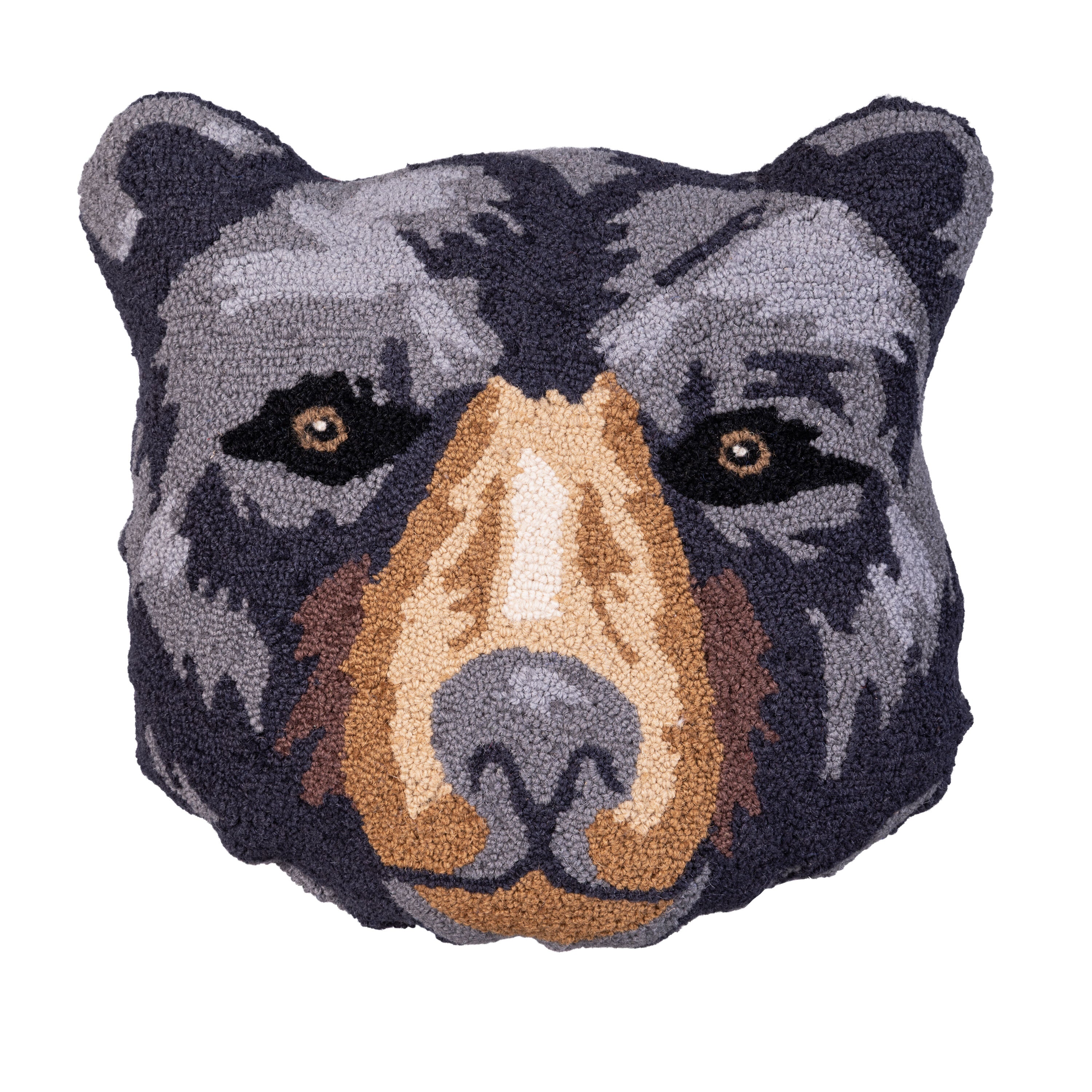 Plow & Hearth Bear Shaped Hooked Pillow - Thumbnail 3