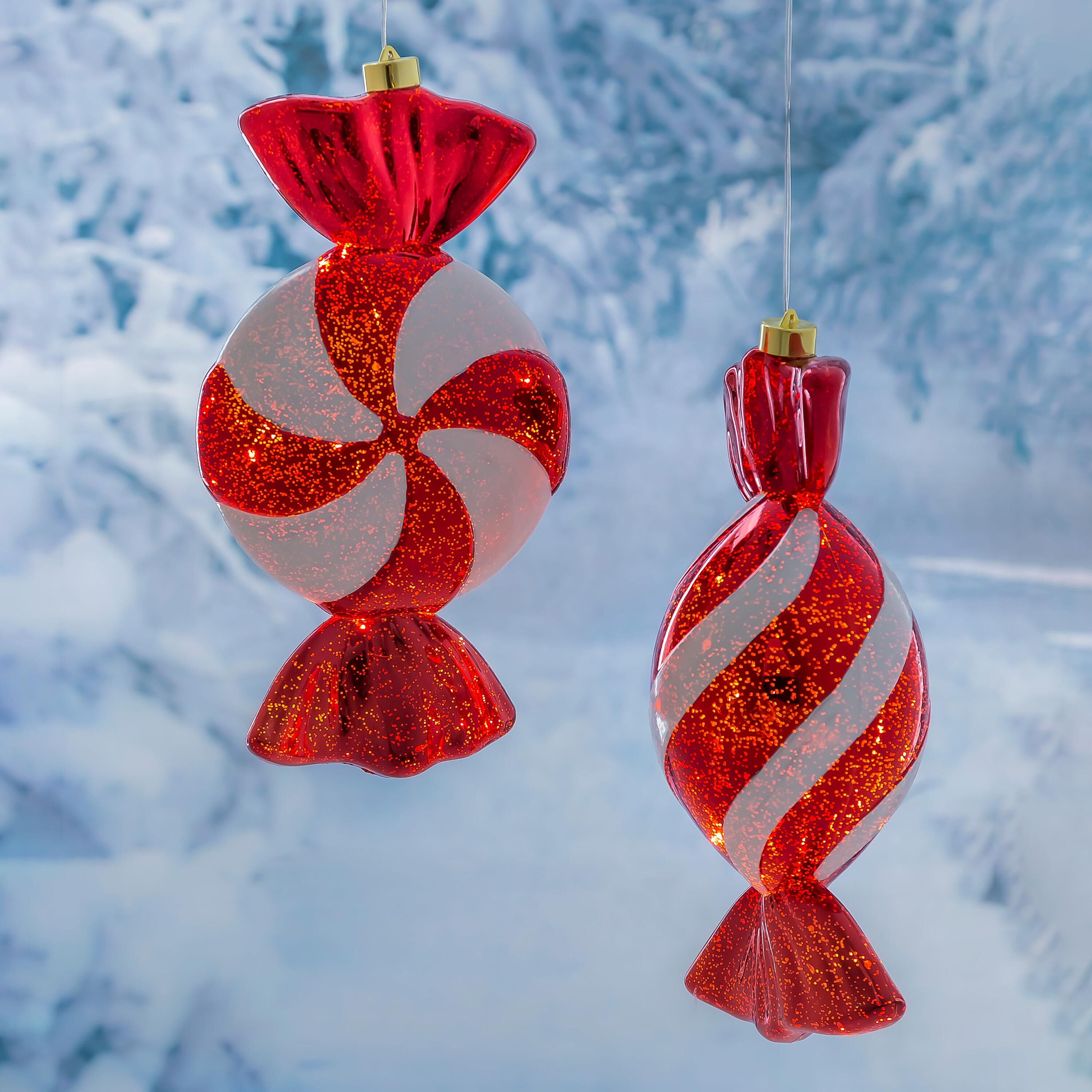Plow & Hearth Candy Swirl Ornament