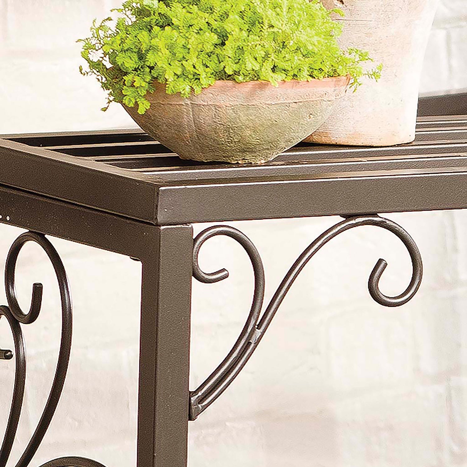 short indoor plant stands Nesting Metal Plant Stands Set of Three
