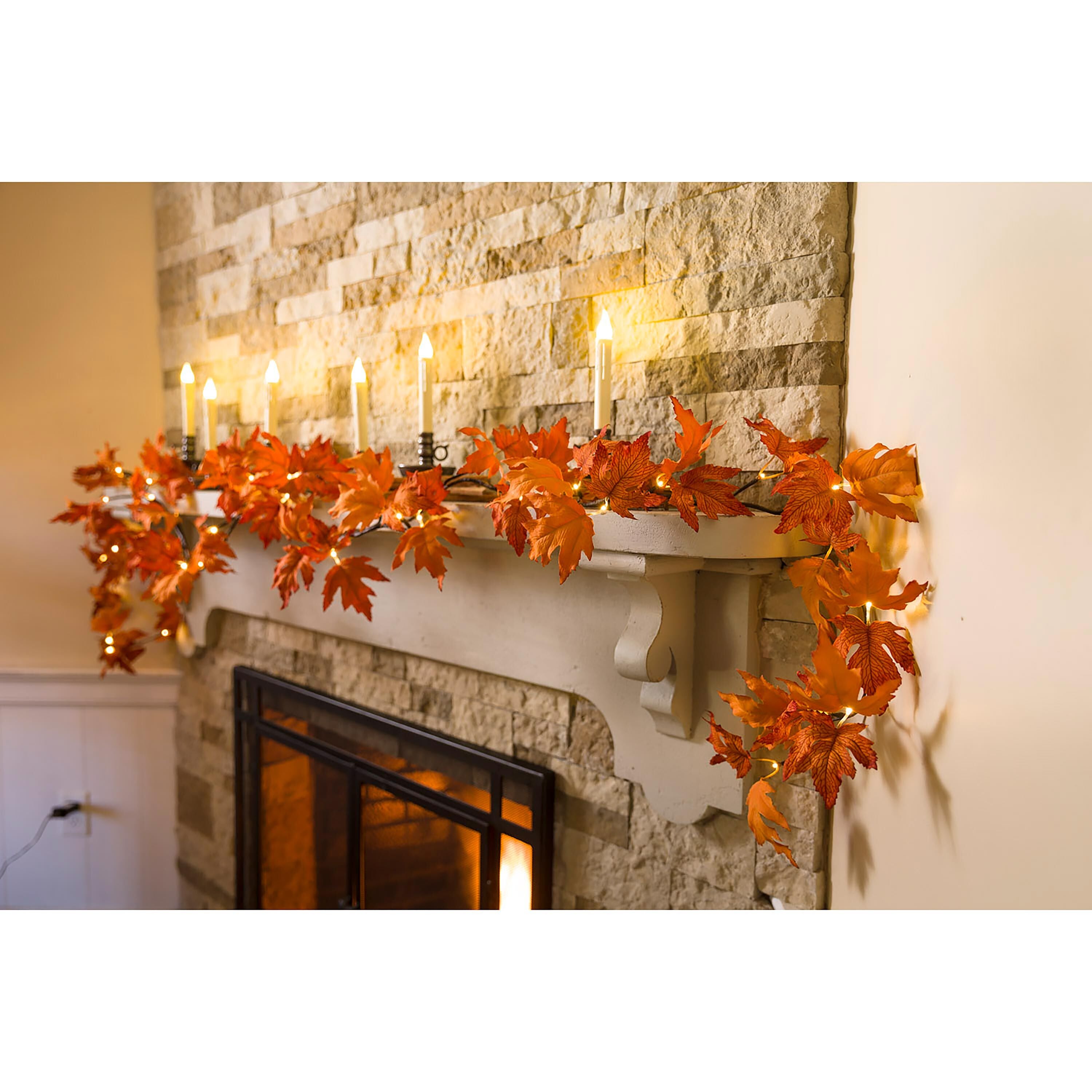 Plow & Hearth Maple Leaf Garland - Thumbnail 3