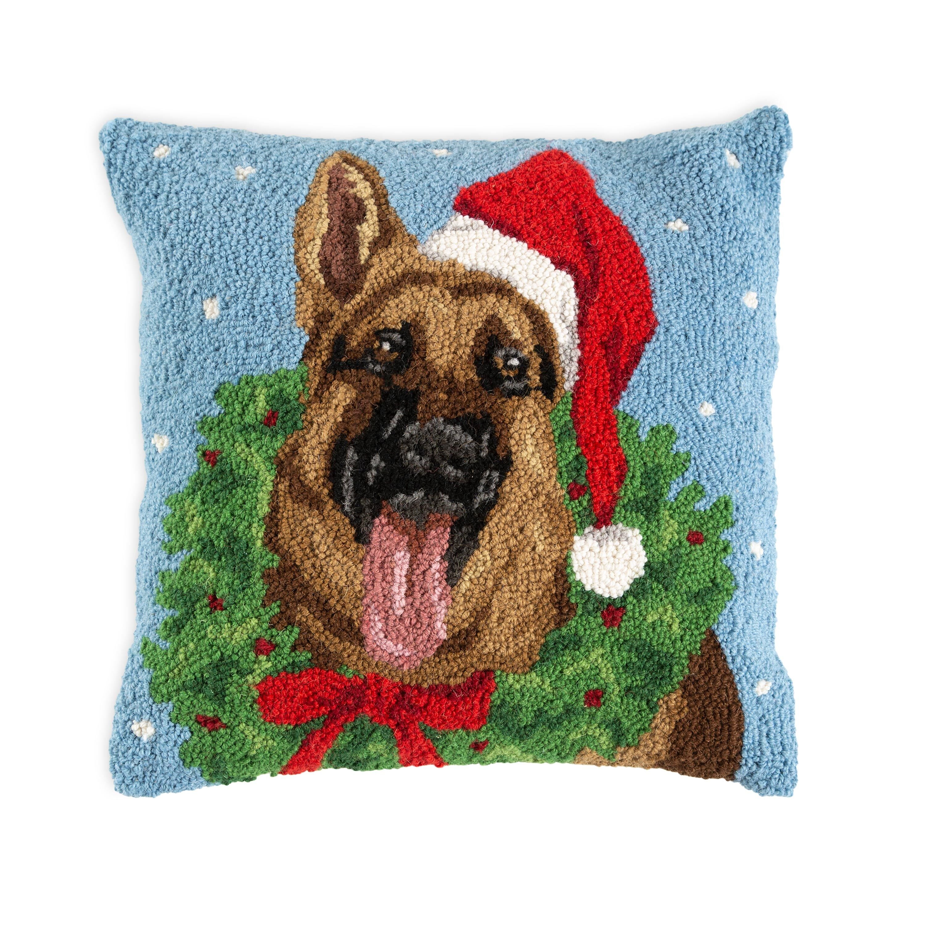 Plow & Hearth German Shepherd Throw Pillow - Thumbnail 3