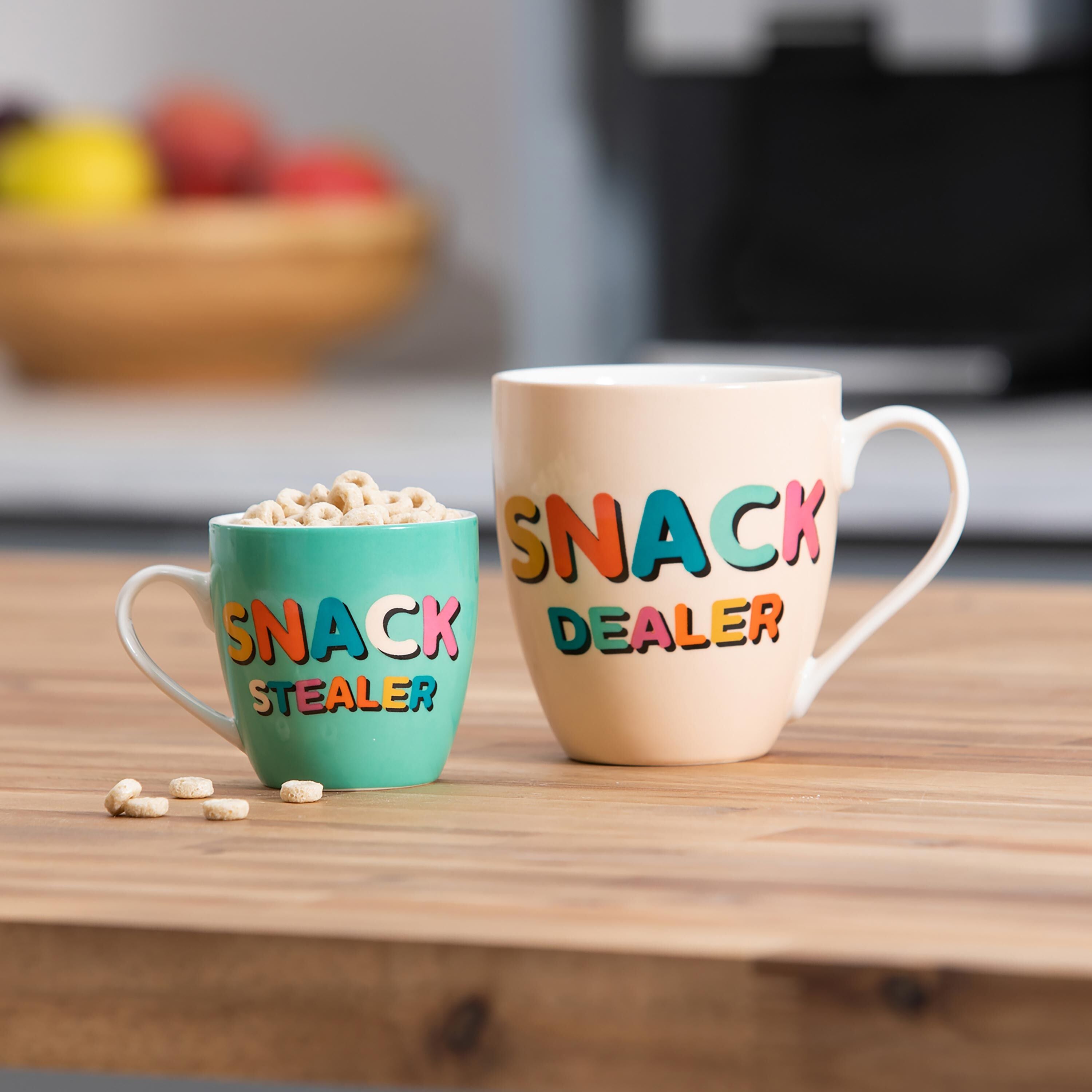 Drinkware Gift Set Ceramic Cup O' Java, Mommy and Me Snacks, 17oz