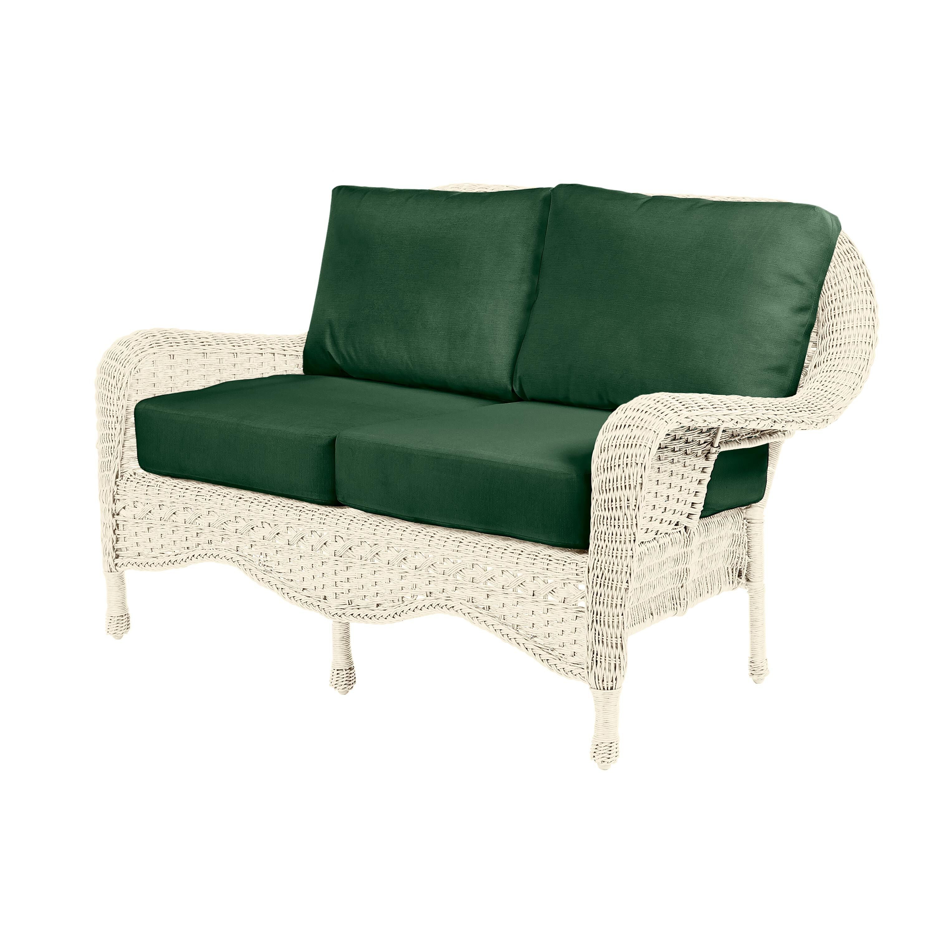 Prospect Hill Outdoor Wicker Deep Seating Love Seat w/Cushions