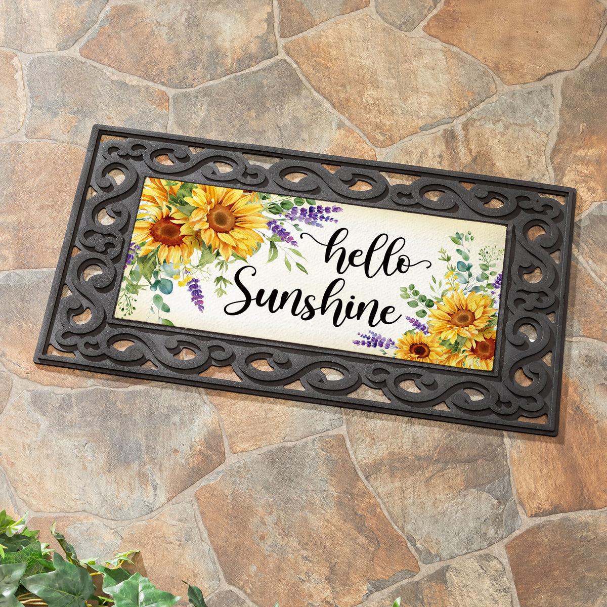Hello Sunshine Sunflower Sassafras Switch Mat – Plow & Hearth