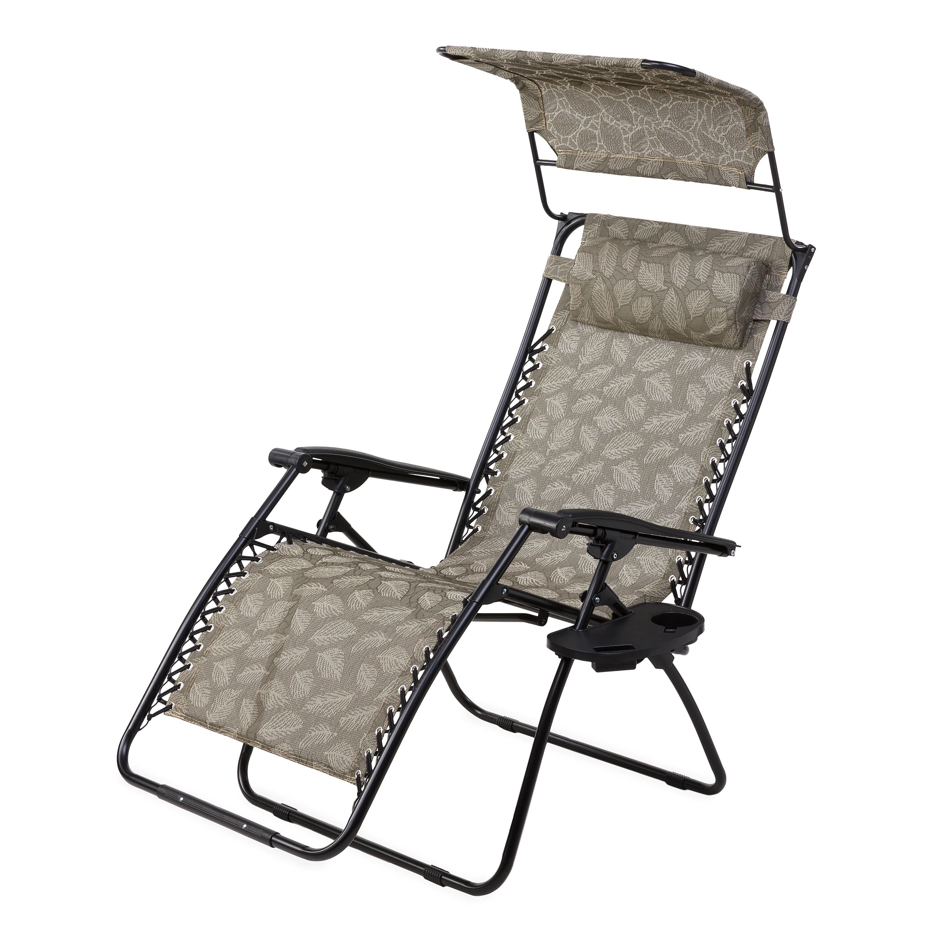 Zero Gravity Chair With Awning | Seating | Plow & Hearth