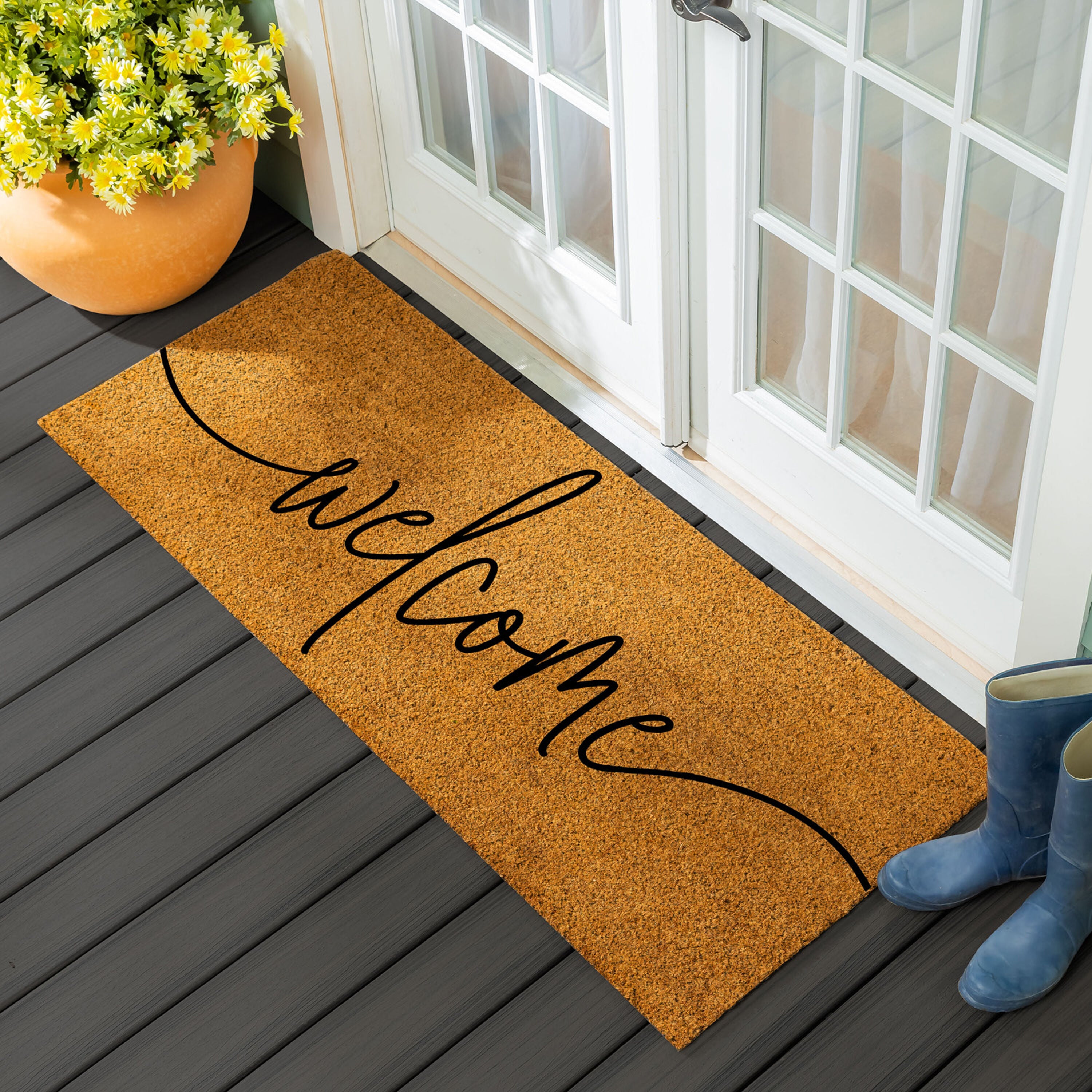Oversized Welcome Coir Mat, 60