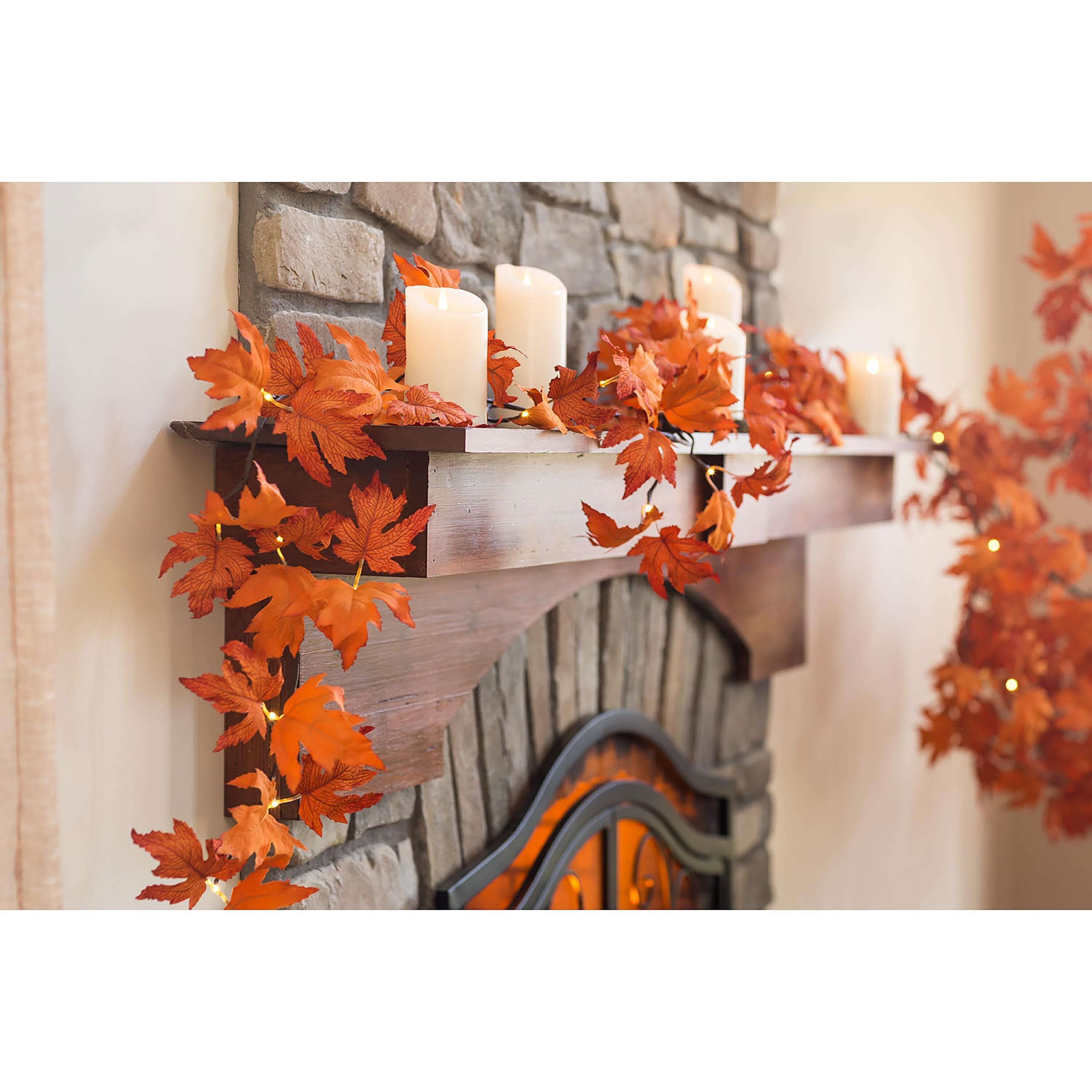 Plow & Hearth Maple Leaf Garland - Thumbnail 4