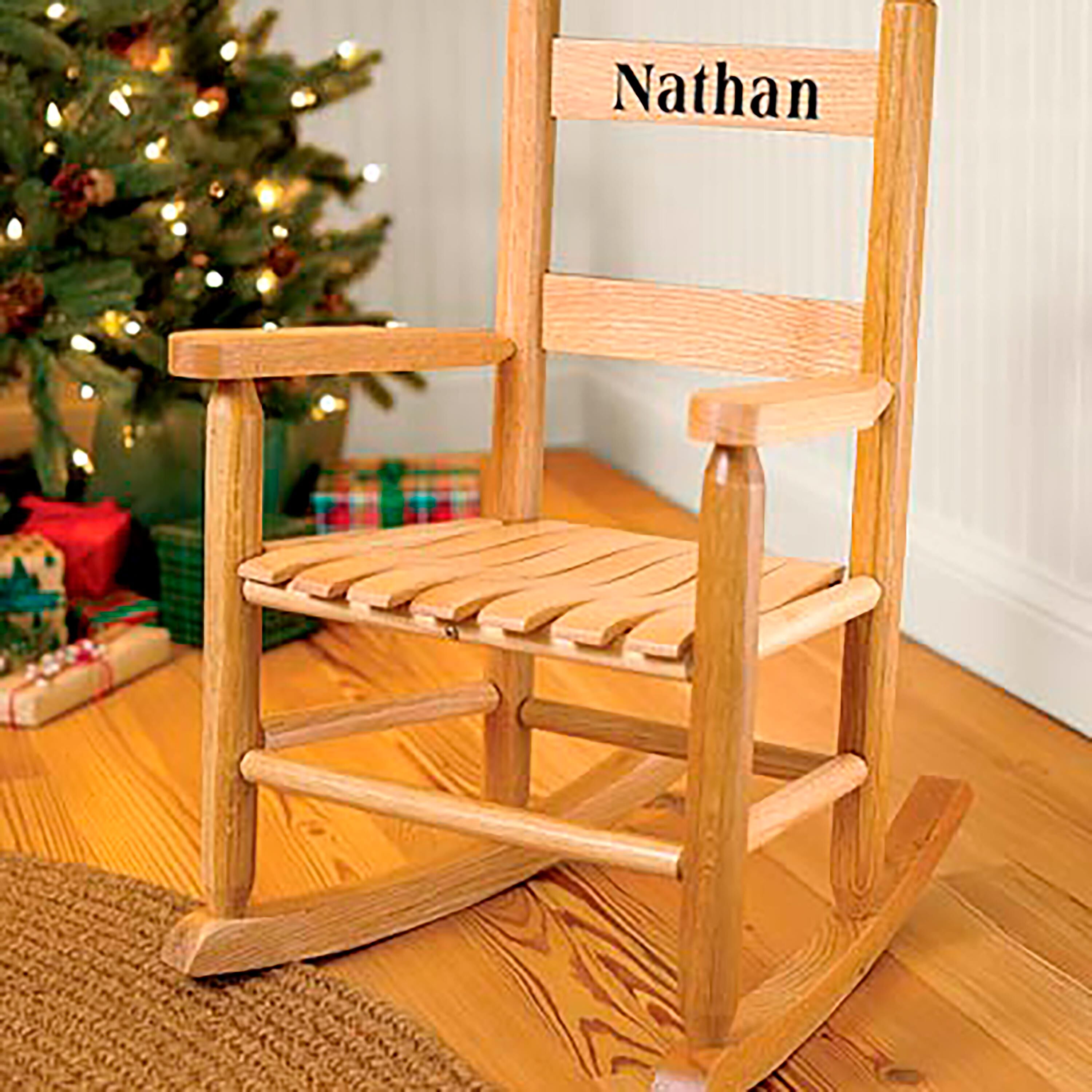 Child's Oak Ladderback Rocker | Plow & Hearth