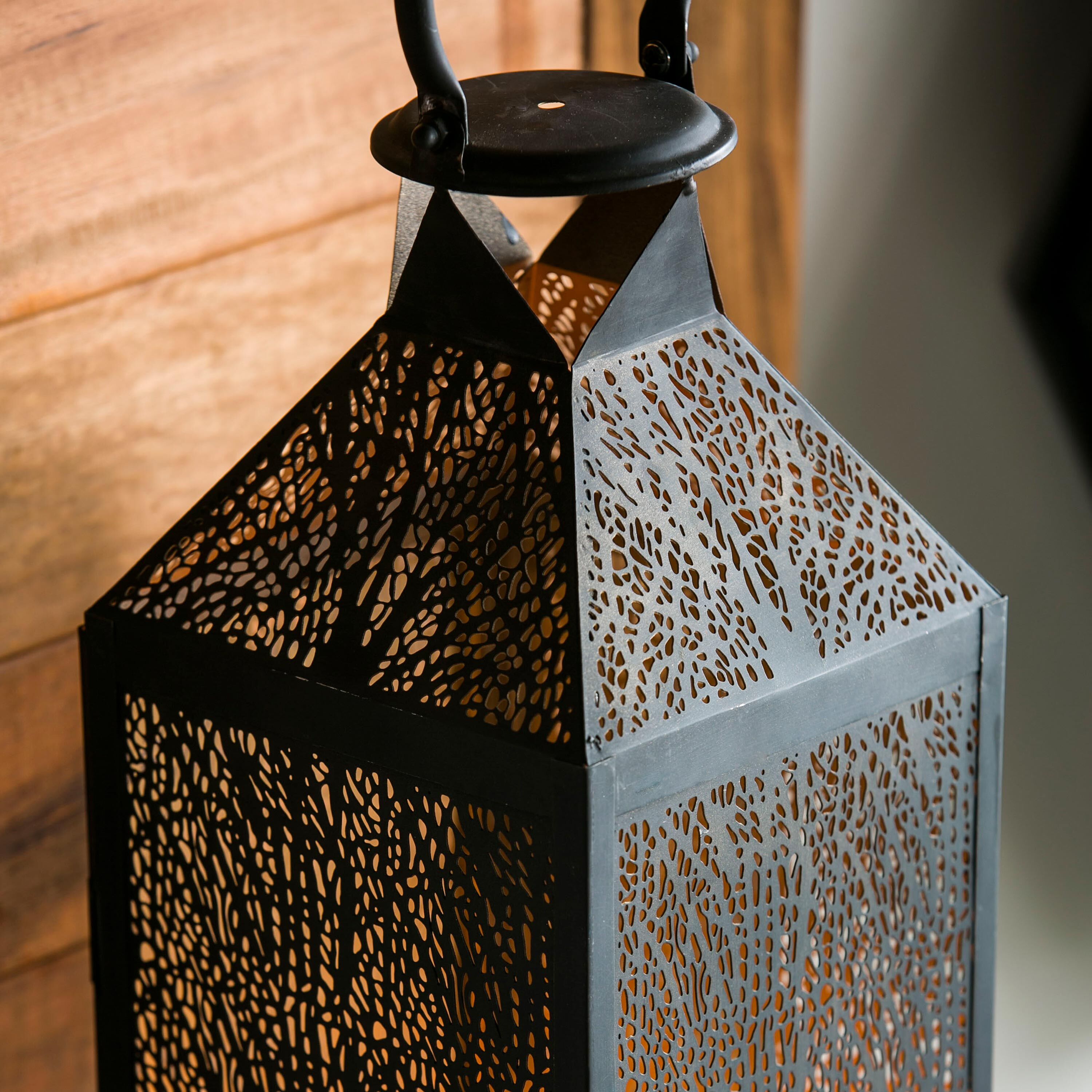 Etched Metal Candle Lanterns, Set of 2 – Plow & Hearth Etched Metal Candle Lanterns, Set of 2 – Plow & Hearth